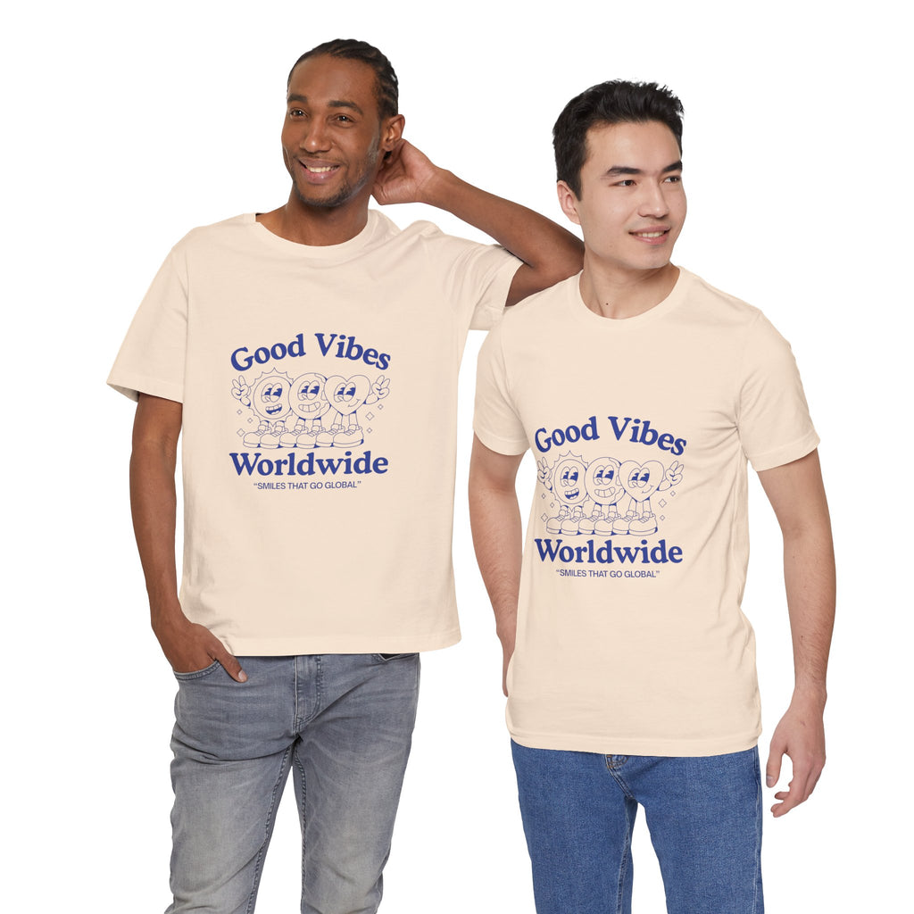 Good Vibes Unisex Tee, Casual Shirt, Affirmation T-Shirt, Everyday Wear, Gift for Friends