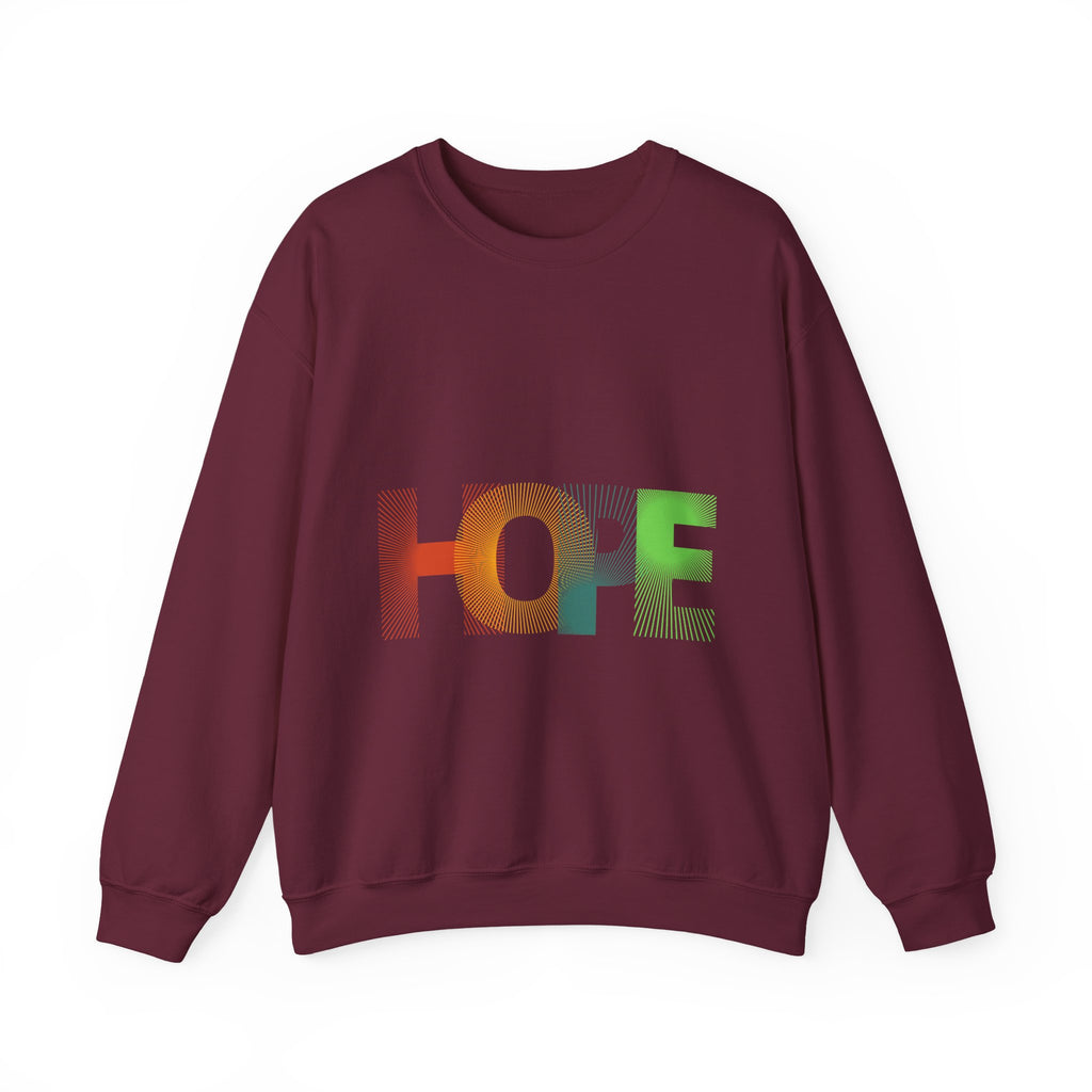 Hope Unisex Heavy Blend Crewneck Sweatshirt - Cozy Style, Perfect Gift, Motivational Apparel, Everyday Wear, Inspirational Fashion