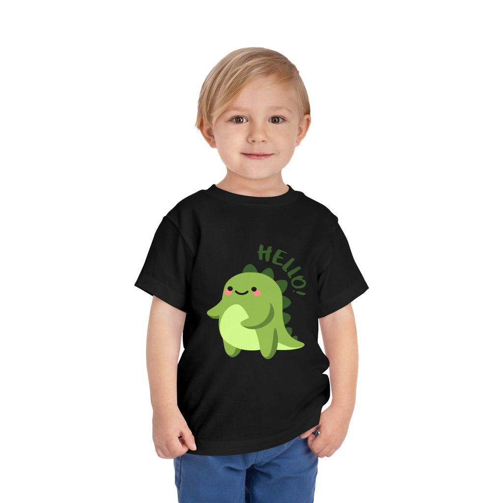 Cute Dinosaur Toddler Tee - Playful Kids Short Sleeve Shirt, Perfect for Gifts, Birthdays, Parties, Everyday Wear