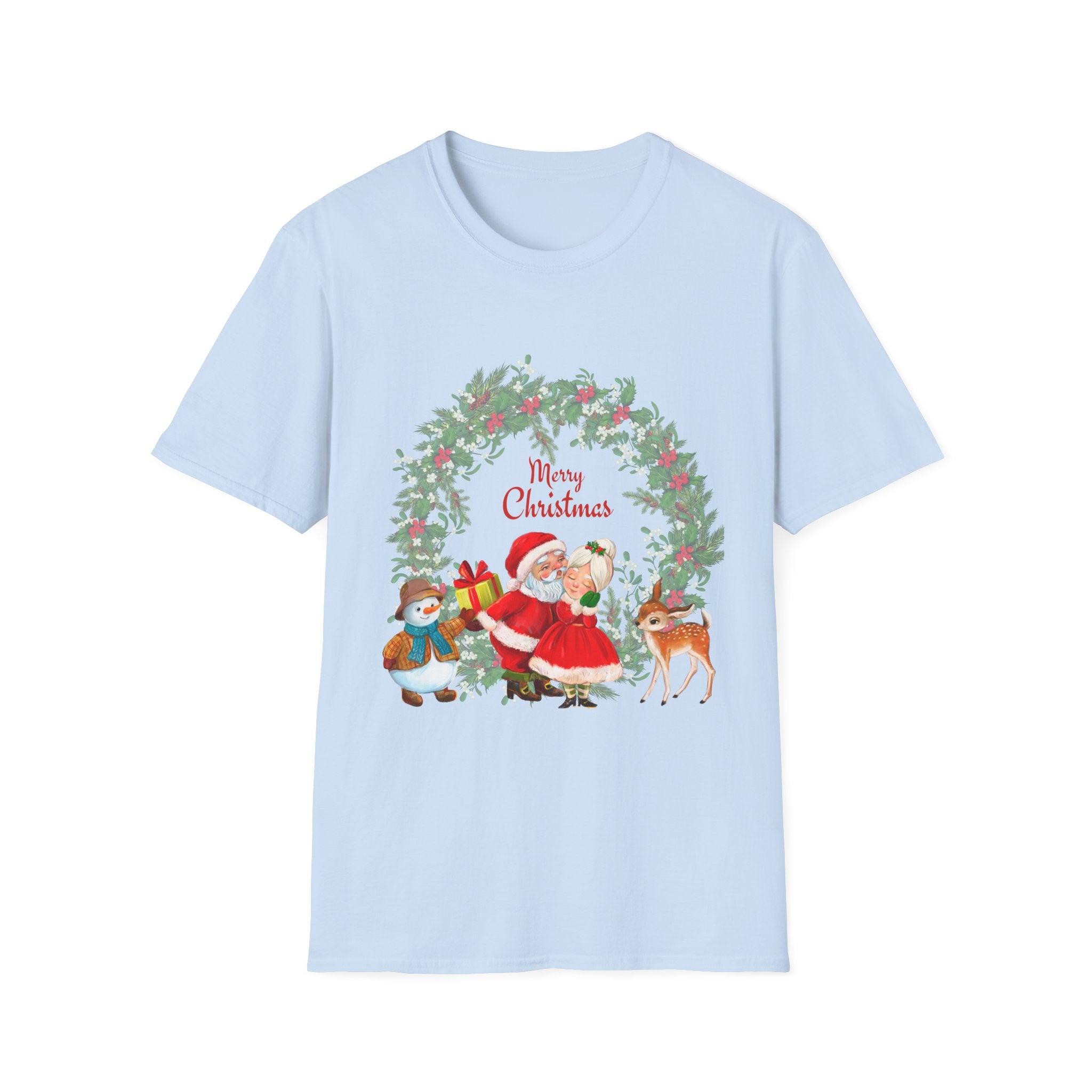 Merry Christmas Unisex T-Shirt, Festive Holiday Tee, Christmas Gift, Family Gathering Apparel, Winter Celebration Wear