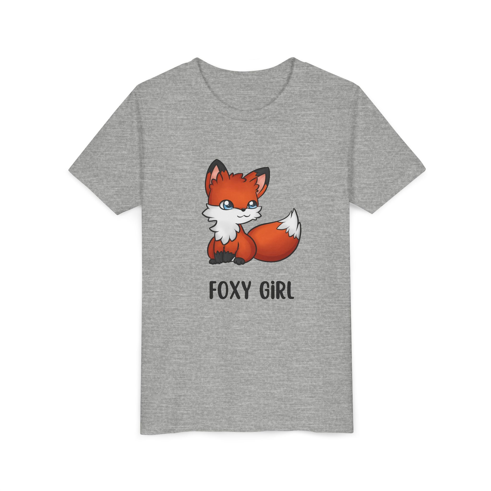 Foxy Girl Youth Tee, Cute Animal Shirt, Kids' Graphic Tee, Fun Fashion, Birthday Gift, Playful Style
