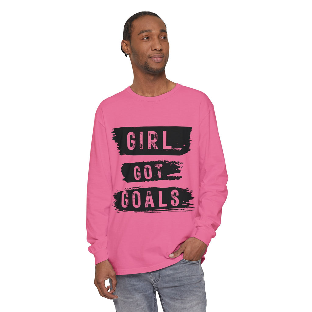 Girl Got Goals Long Sleeve T-Shirt | Motivational Apparel, Unisex Tees, Inspirational Gift, Casual Wear, Trendy Clothing