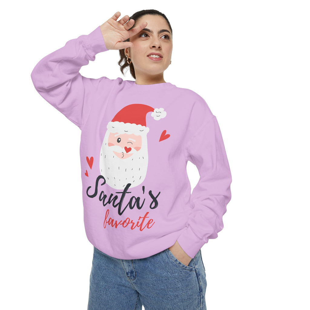 Santa's Favorite Sweatshirt, Holiday Apparel, Gift for Christmas, Unisex Pullover, Festive Sweater, Cozy Sweatshirt