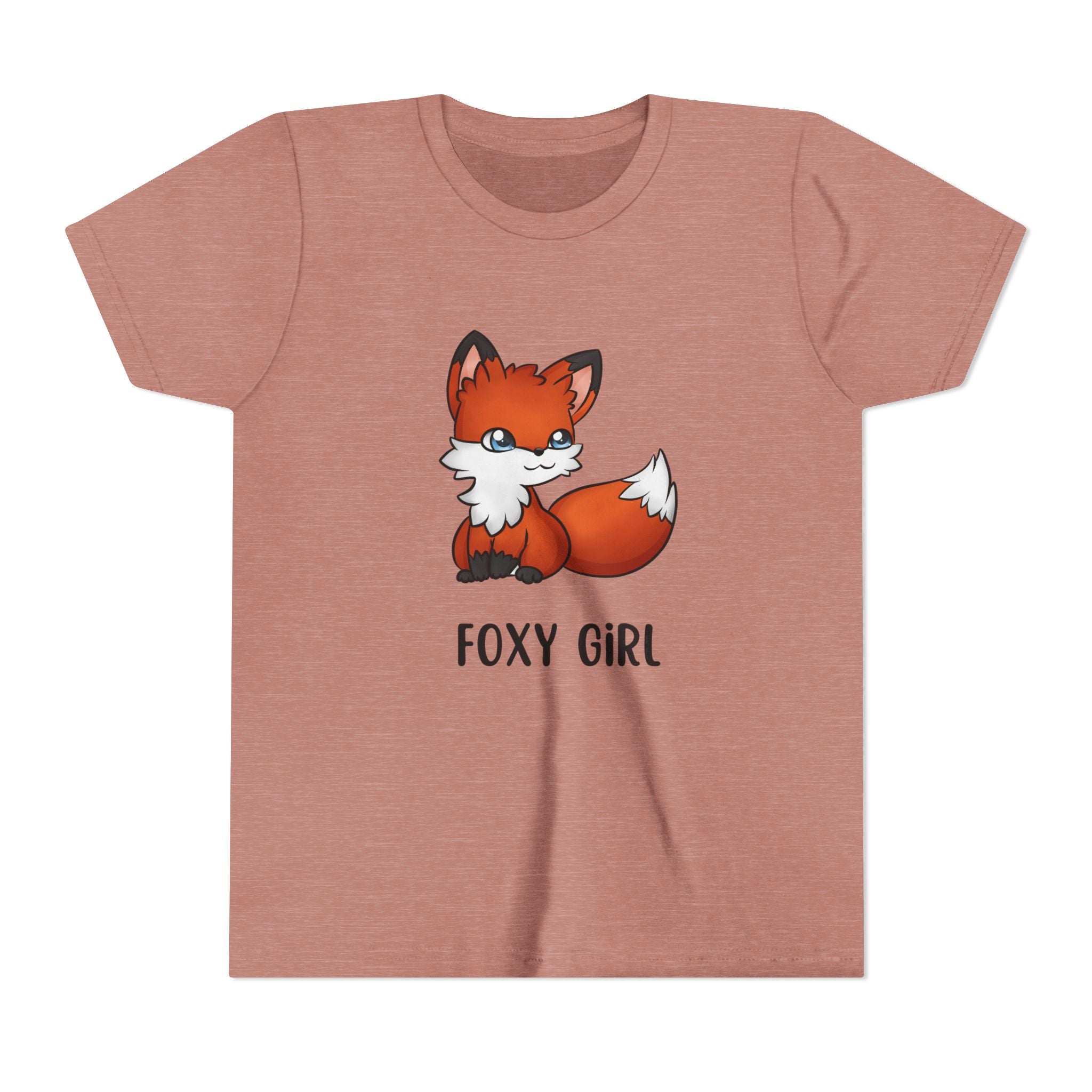 Foxy Girl Youth Tee, Cute Animal Shirt, Kids' Graphic Tee, Fun Fashion, Birthday Gift, Playful Style