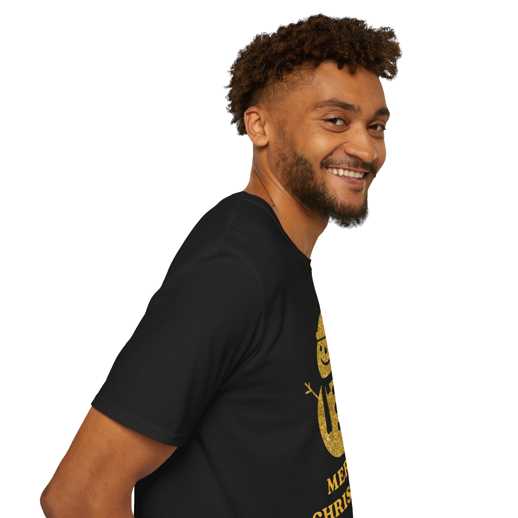 Merry Christmas Snowman T-Shirt, Unisex Holiday Tee, Festive Christmas Gifts, Winter Apparel, Comfortable Crewneck, Cute Seasonal Top