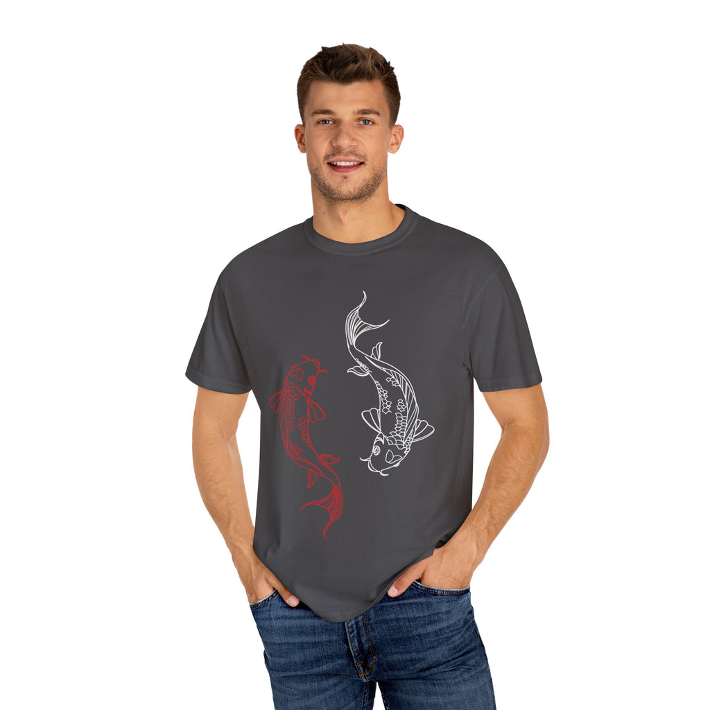 Koi Fish Unisex T-Shirt | Art Tee, Summer Style, Casual Wear, Gift for Nature Lovers, Zen & Peaceful Vibe