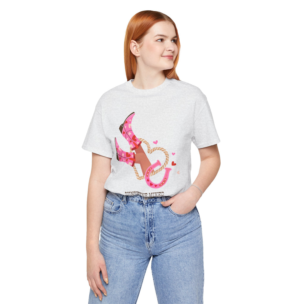 Playful Cowboy Graphic Tee - Perfect for Rodeos, Country Concerts, and Summer Gatherings, Casual Wear, Gift for Country Lovers, Fun Outfits