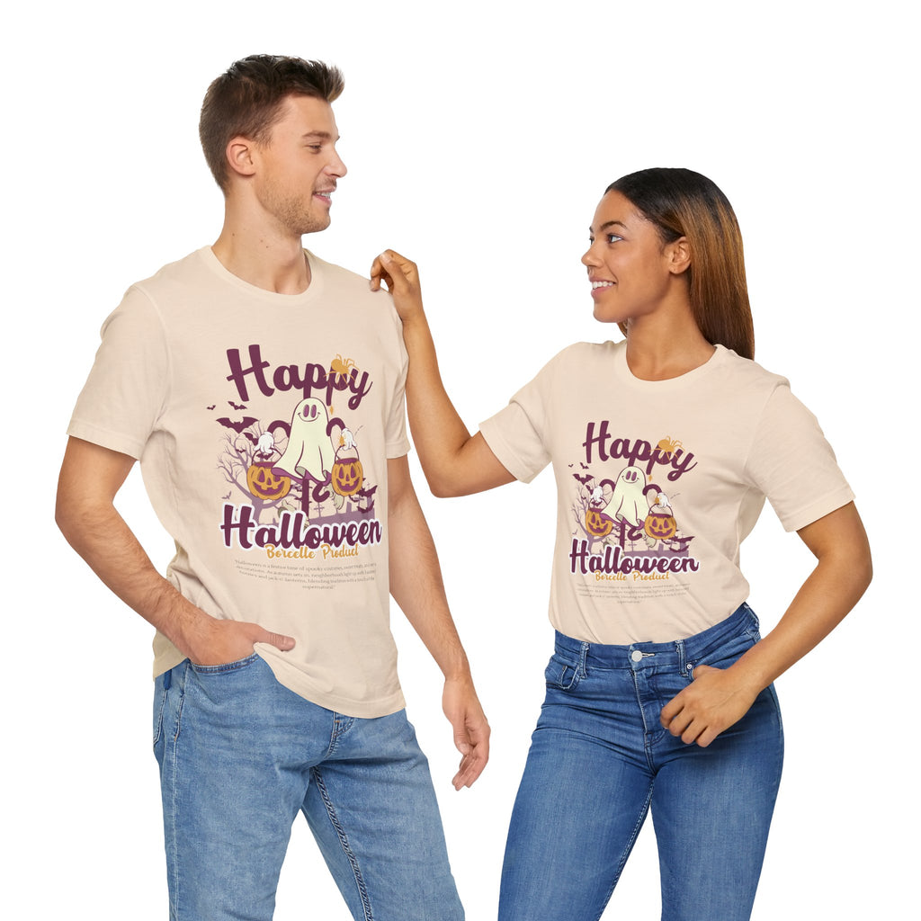 Halloween Unisex T-Shirt, Cute Ghost Tee, Fall Apparel, Kids Halloween Costume, Spooky Season Shirt, Trick or Treat Gift