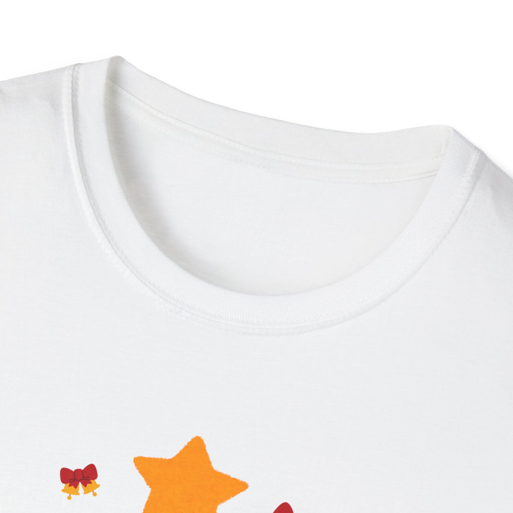 Festive Santa T-Shirt with Merry Christmas Design, Unisex Holiday Tee, Christmas Gift, Family Gathering Apparel, Cozy Winter Wear