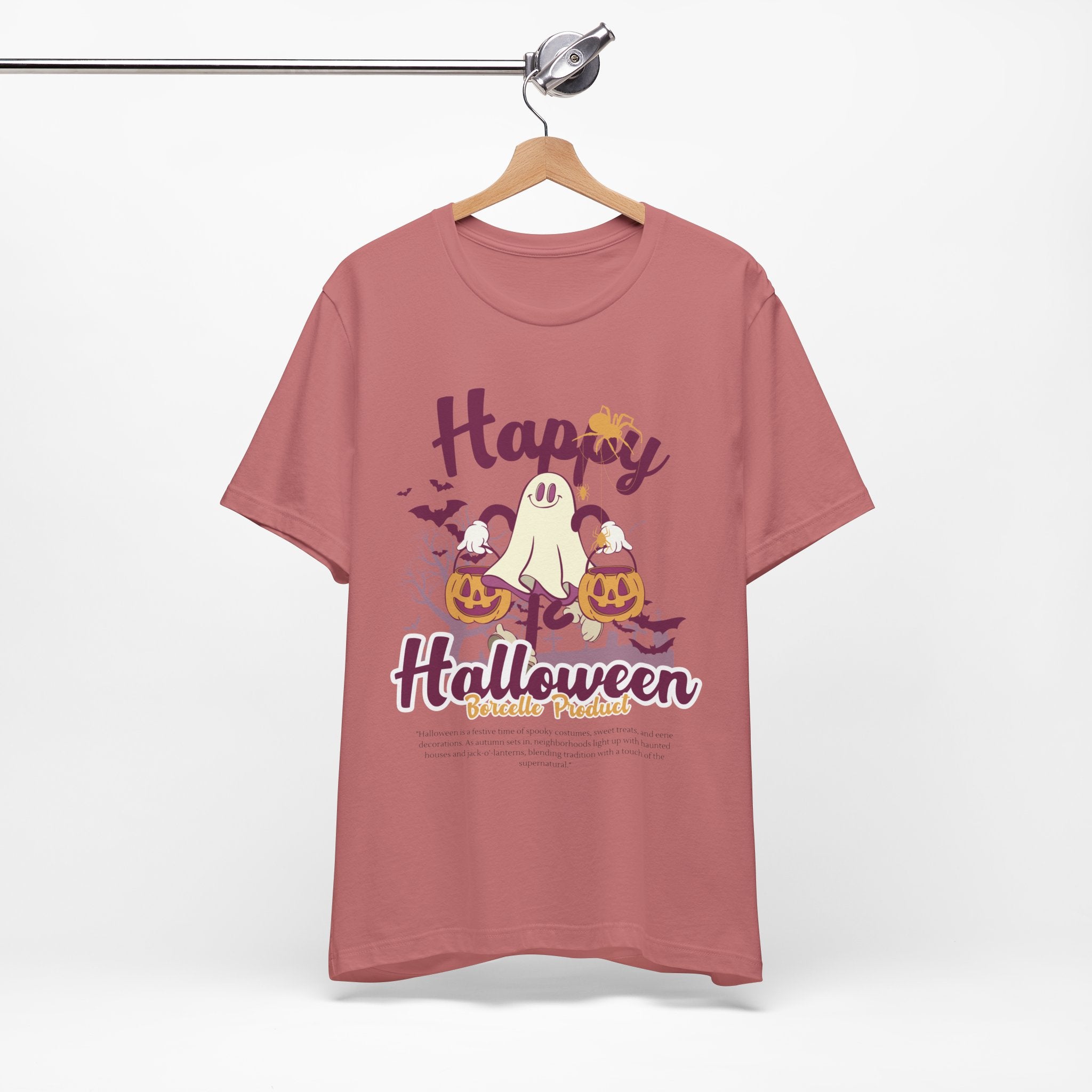 Halloween Unisex T-Shirt, Cute Ghost Tee, Fall Apparel, Kids Halloween Costume, Spooky Season Shirt, Trick or Treat Gift