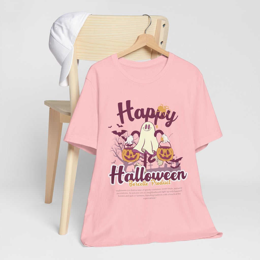Halloween Unisex T-Shirt, Cute Ghost Tee, Fall Apparel, Kids Halloween Costume, Spooky Season Shirt, Trick or Treat Gift