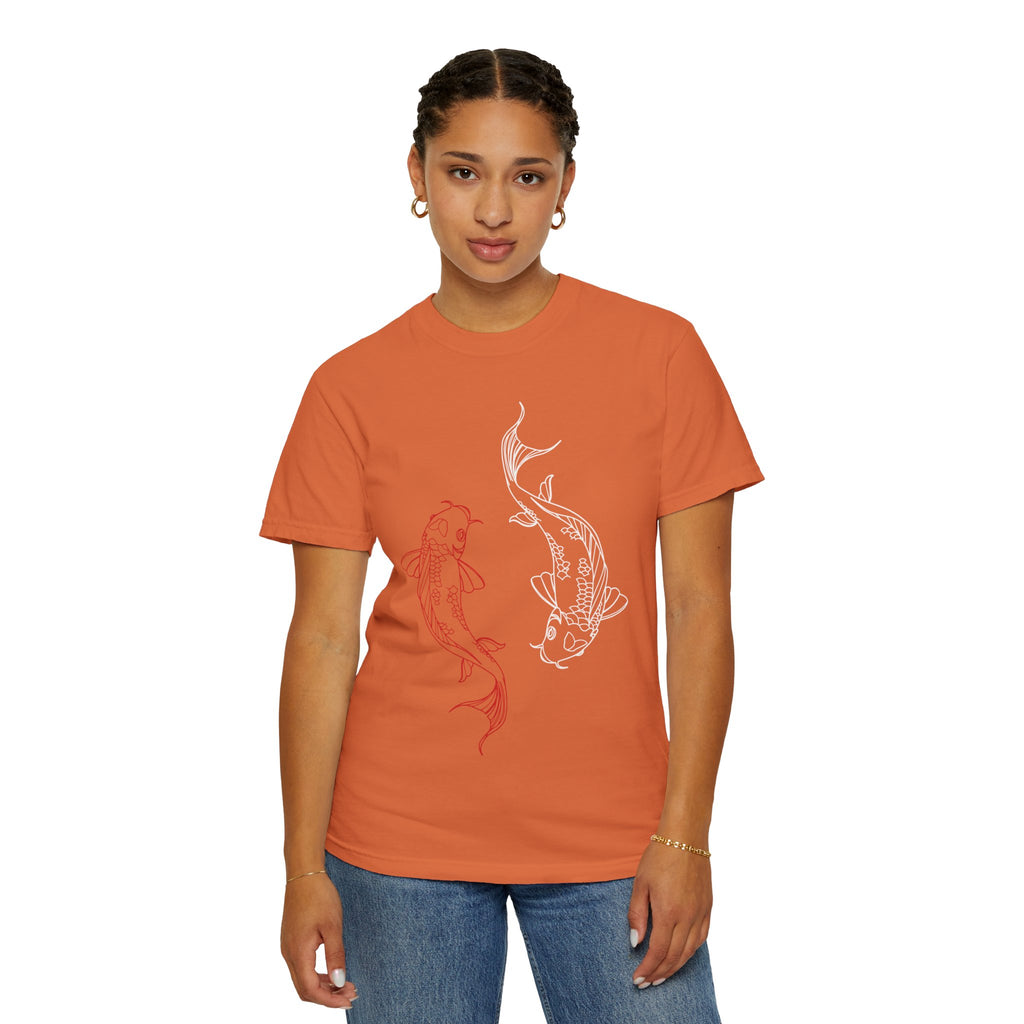 Koi Fish Unisex T-Shirt | Art Tee, Summer Style, Casual Wear, Gift for Nature Lovers, Zen & Peaceful Vibe