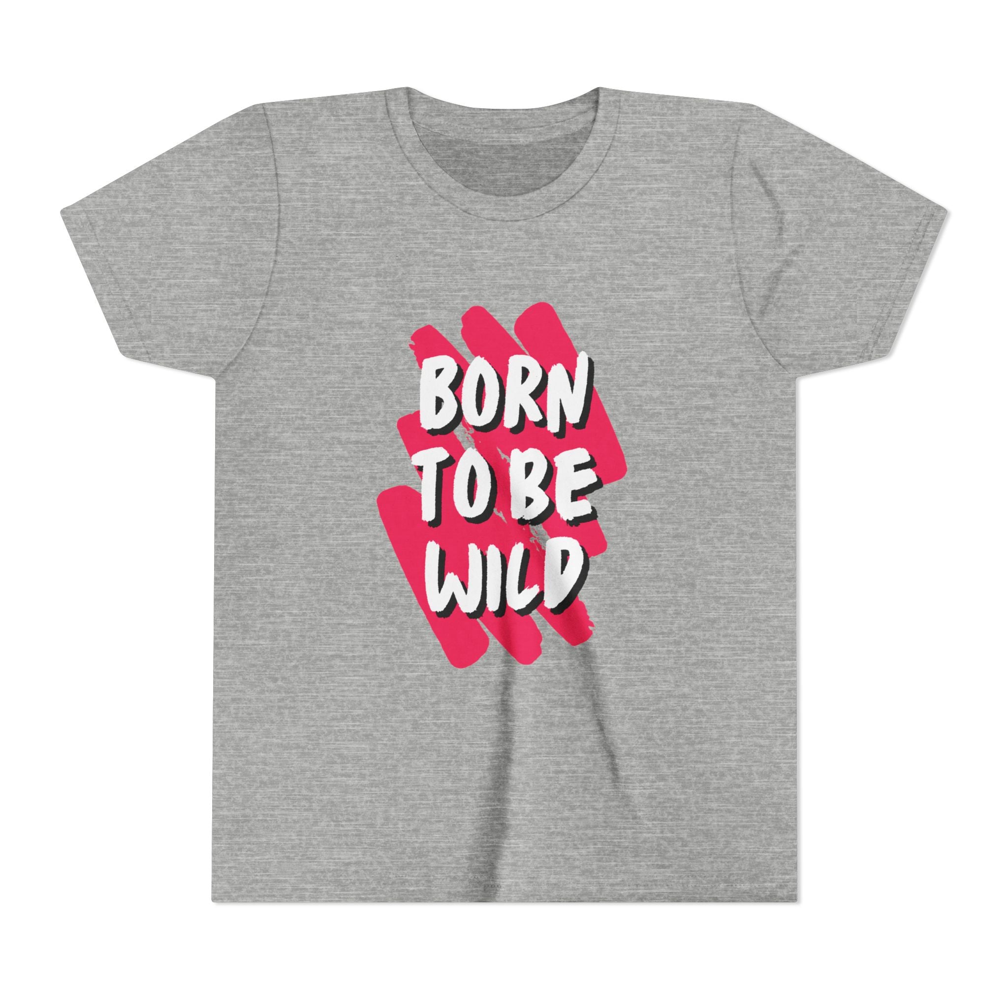 Youth Short Sleeve Tee - Born to Be Wild, Adventure Tee, Kids Casual Shirt, Summer Vibes, Birthday Gift, Fun Playwear