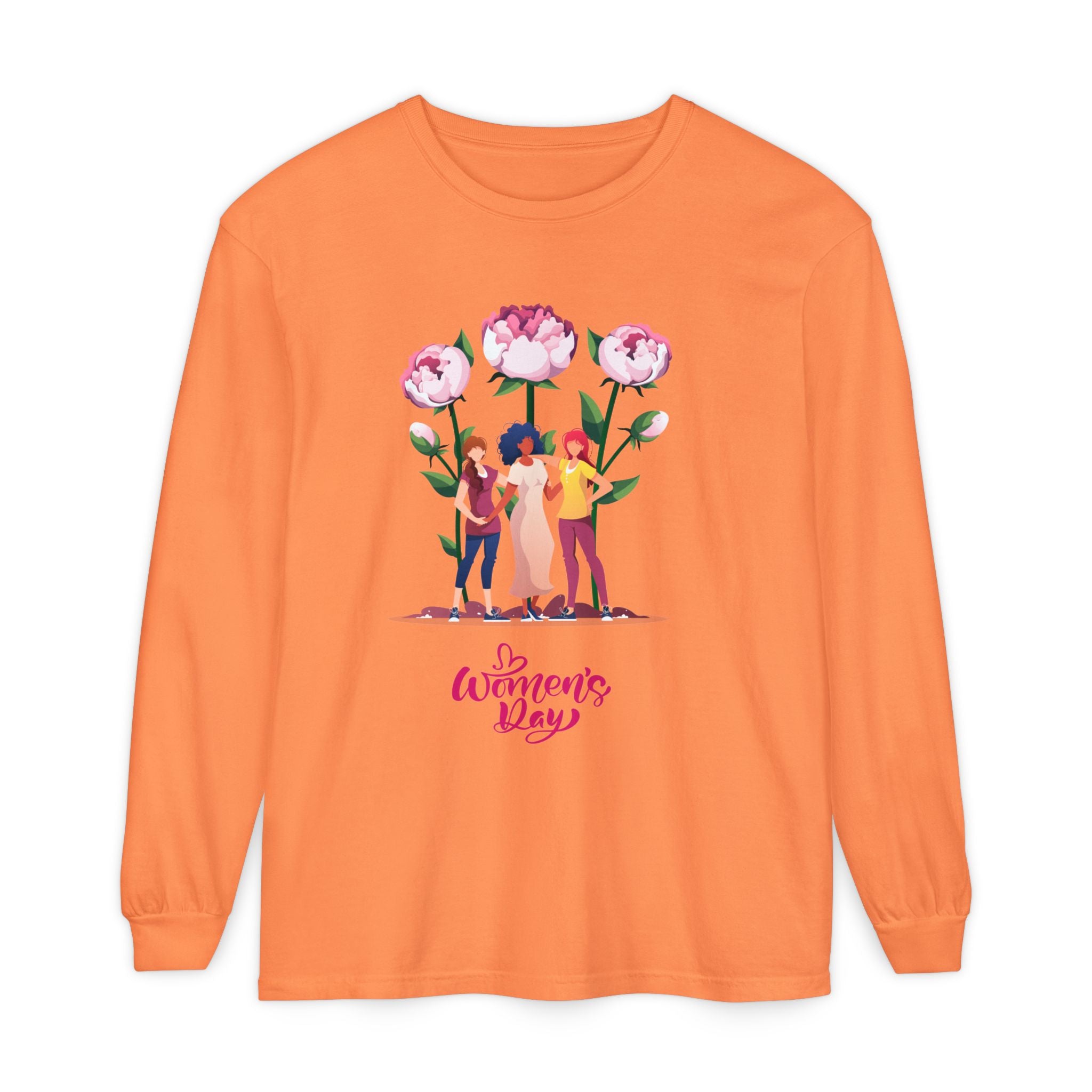 Womens Day Long Sleeve T-Shirt, Feminist Apparel, Gift for Her, Casual Wear, Women's Empowerment Tee, Spring Fashion