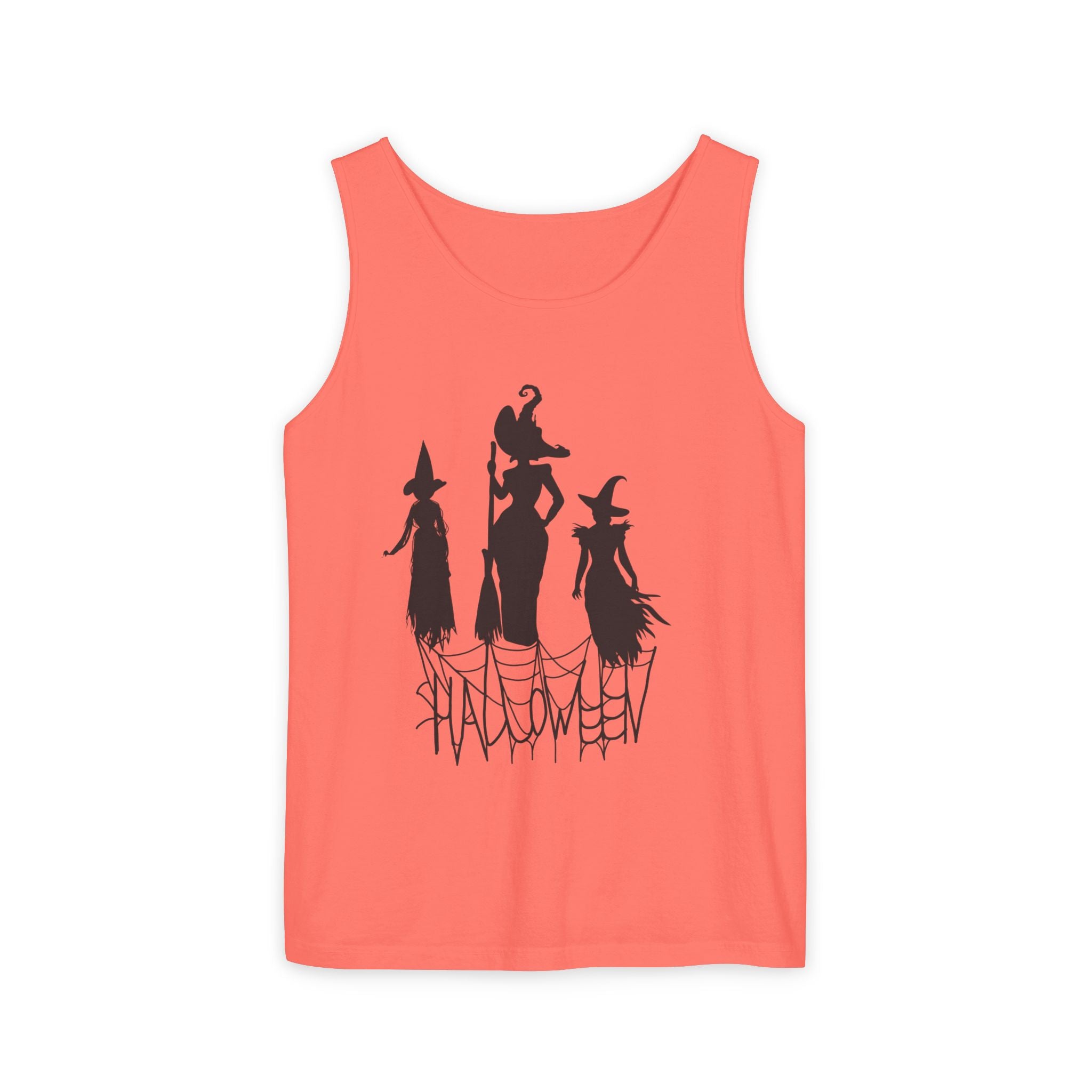 Halloween Witches Tank Top, Spooky Summer Shirt, Unisex Beach Wear, Fall Festival Apparel, Halloween Party Top