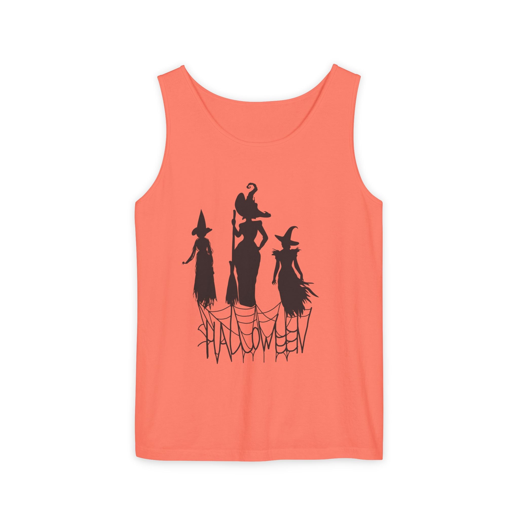 Halloween Witches Tank Top, Spooky Summer Shirt, Unisex Beach Wear, Fall Festival Apparel, Halloween Party Top