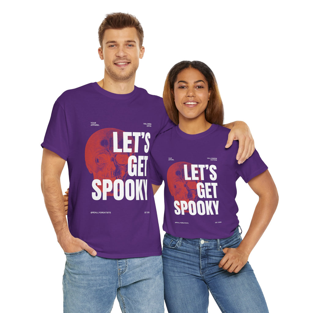 Unisex Halloween Tee, Let's Get Spooky Shirt, Fall Fashion, Party Wear, Ghostly Gifts, Casual Comfort
