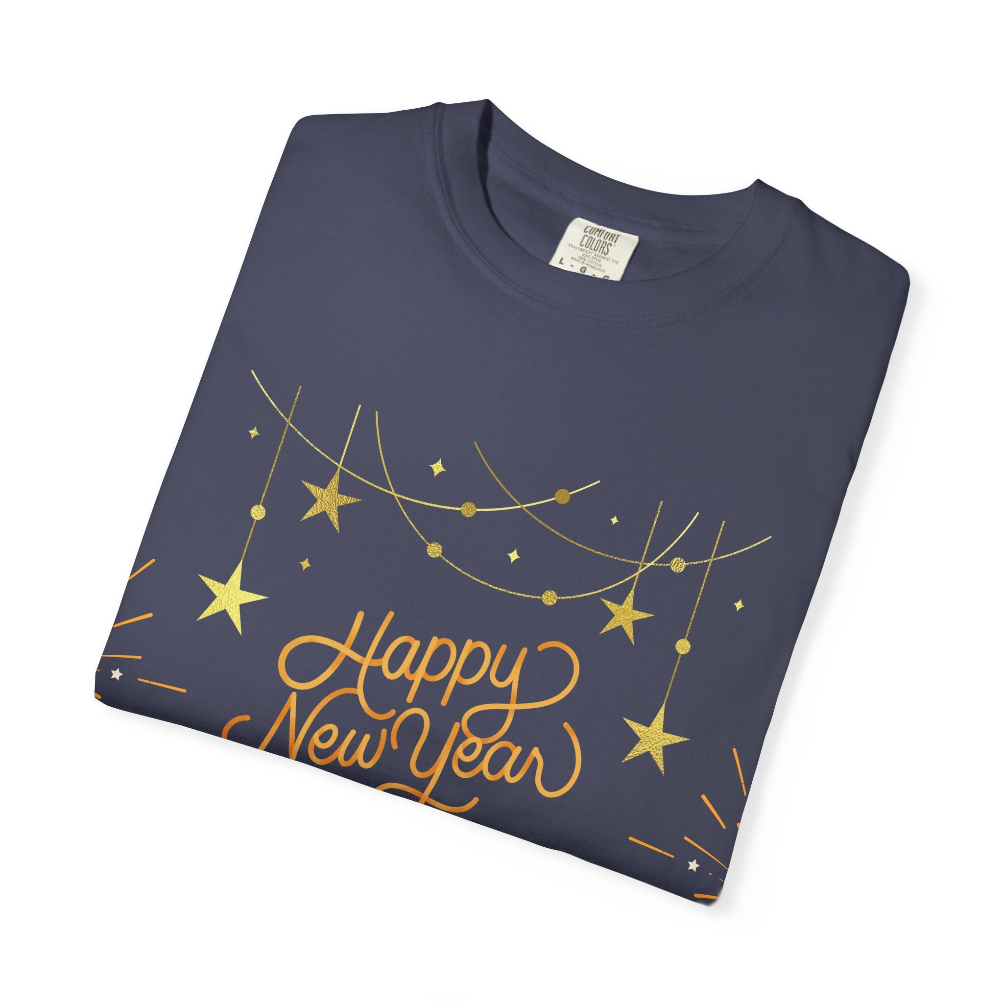 New Year Celebration T-Shirt | Unisex Garment-Dyed Tee with Happy New Year 2026 Design, Festive Apparel, Holiday Gift, Party Wear
