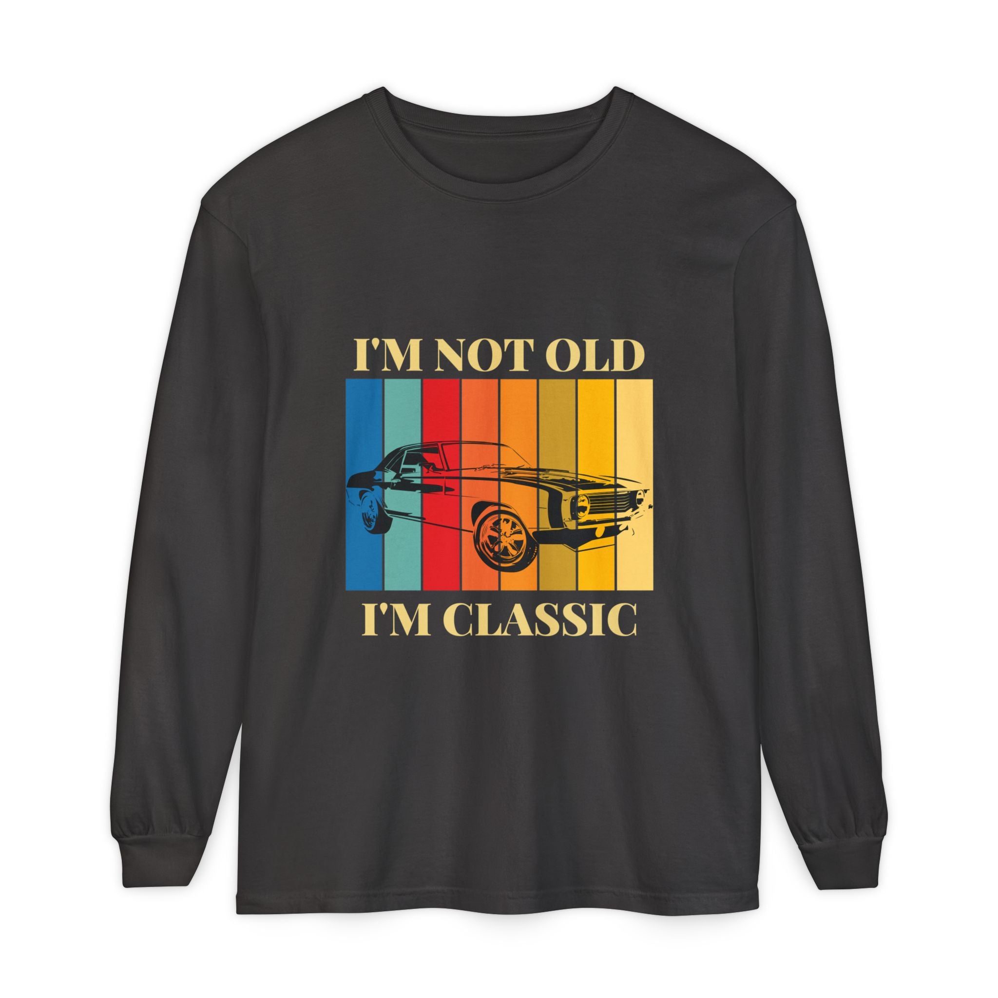 Classic Car Long Sleeve Tee - Perfect Gift for Car Enthusiasts, Vintage Lovers, Birthdays, and Retro Style