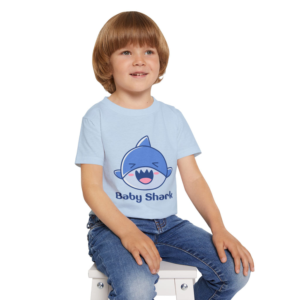 Baby Shark Toddler T-shirt, Cute Toddler Tee, Kid's Birthday Gift, Baby Shark Merchandise, Summer Kids Shirt, Ocean-Themed Apparel