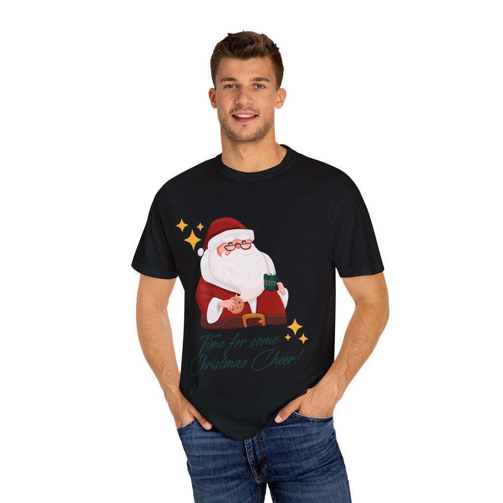 Festive Christmas T-Shirt, Holiday Apparel, Santa Graphic Tee, Unisex Christmas Gift, Seasonal Outfit, Cheerful Holiday Wear