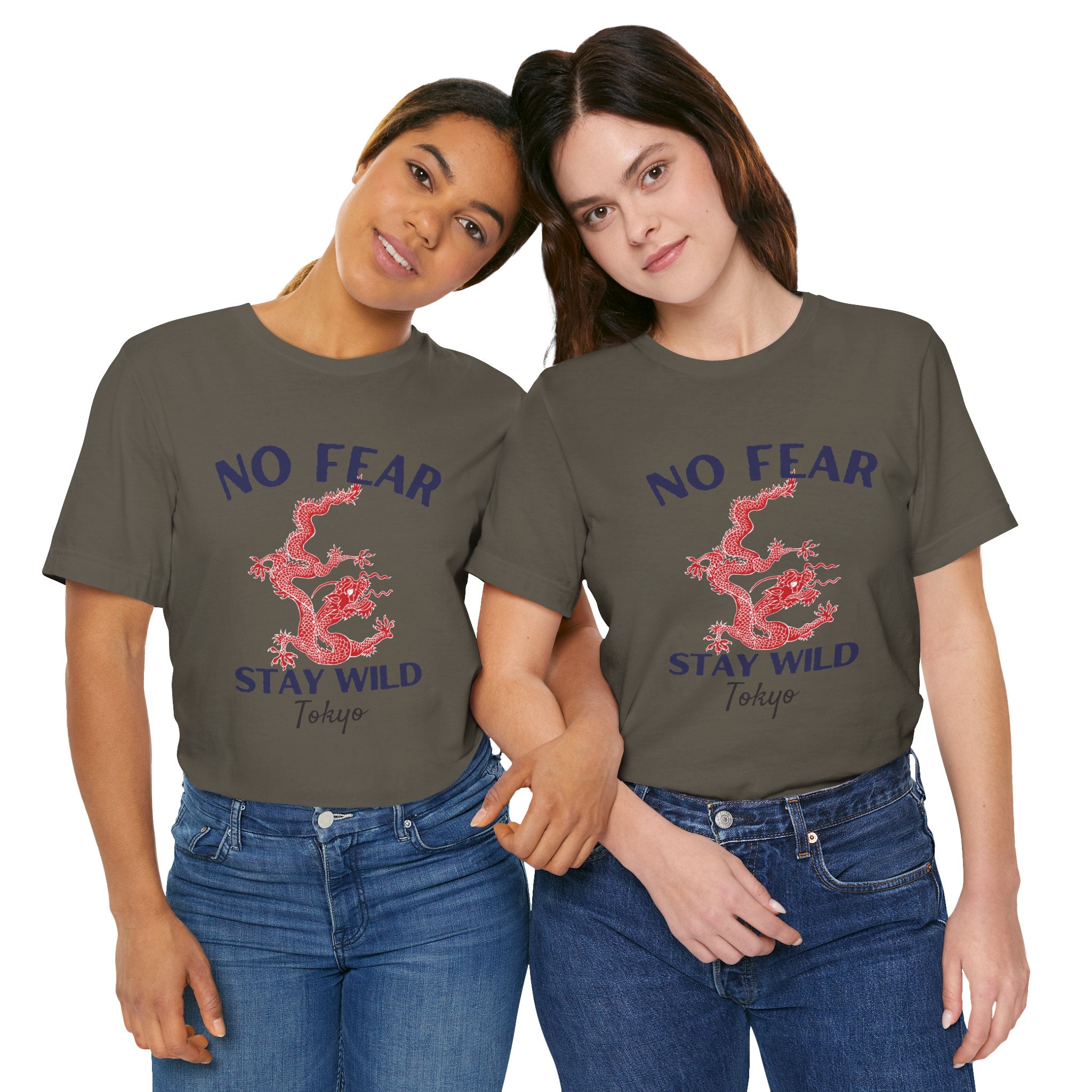 No Fear Stay Wild Unisex T-Shirt | Adventure Tee, Casual Wear, Gift for Nature Lovers, Inspirational Shirt, Summer Fashion