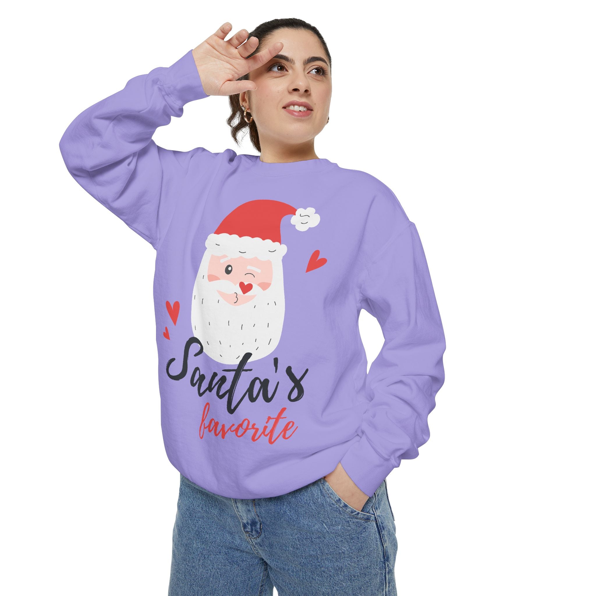 Santa's Favorite Sweatshirt, Holiday Apparel, Gift for Christmas, Unisex Pullover, Festive Sweater, Cozy Sweatshirt