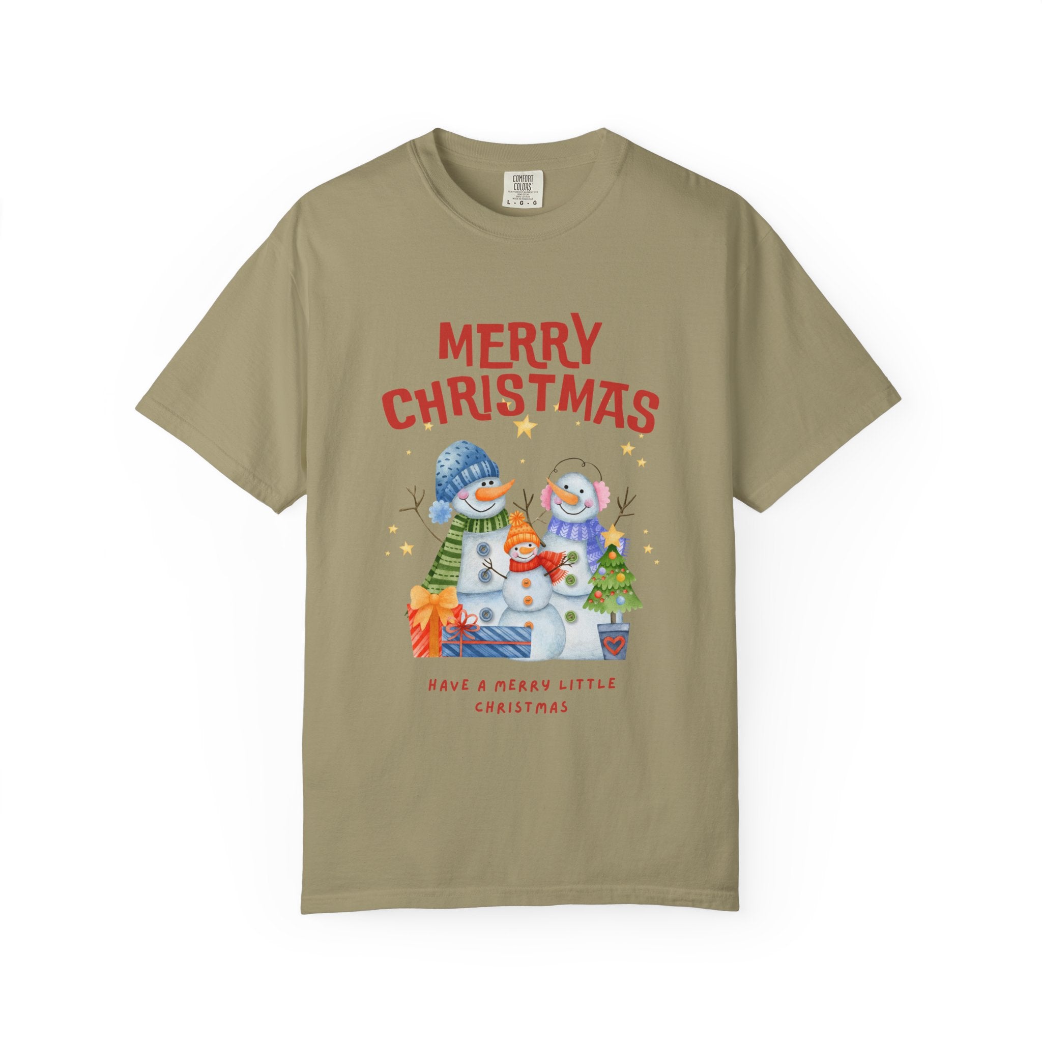 Merry Christmas Unisex Garment-Dyed T-shirt, Cozy Holiday Tee, Festive Winter Apparel, Christmas Gift, Seasonal Fashion