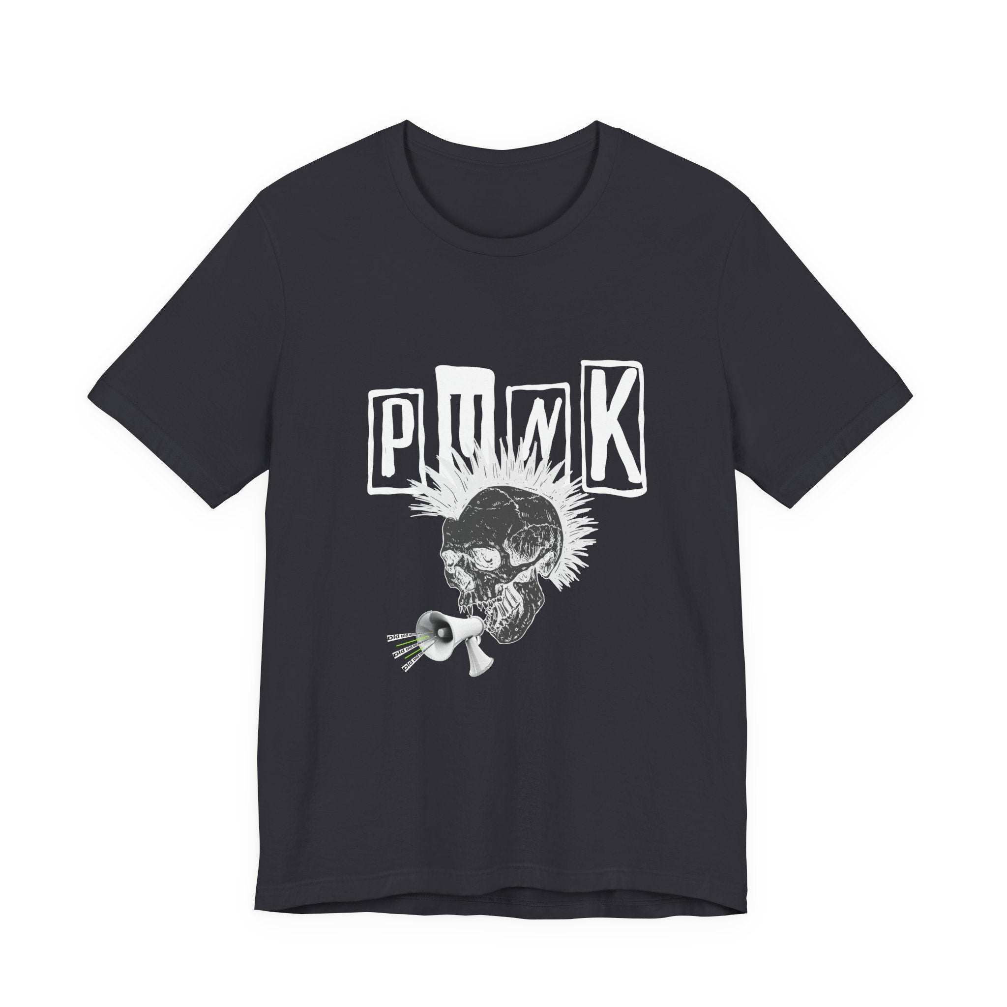 Punk Skull Graphic Tee, Unisex T-Shirt, Alternative Fashion Shirt, Edgy Clothing, Gift for Music Lovers