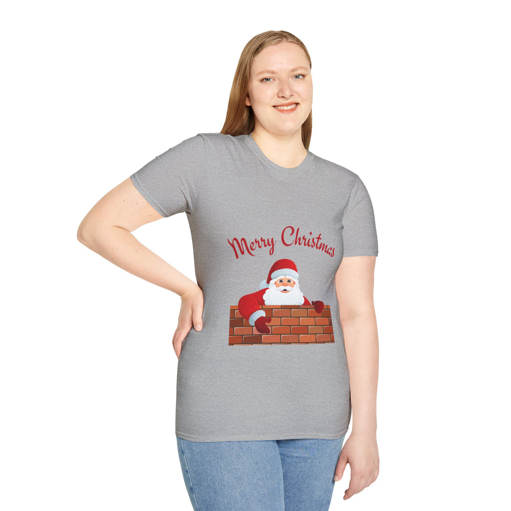 Merry Christmas Santa T-Shirt, Holiday Tee, Unisex Christmas Top, Festive Shirt, Gift for Him/Her, Family Reunion Apparel