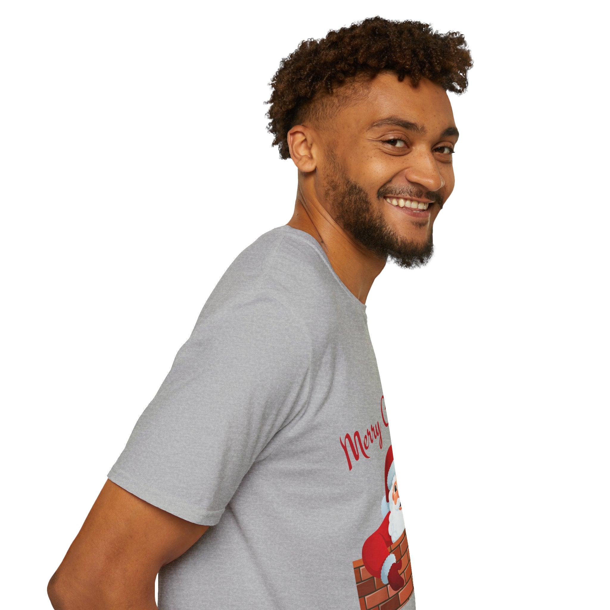 Merry Christmas Santa T-Shirt, Holiday Tee, Unisex Christmas Top, Festive Shirt, Gift for Him/Her, Family Reunion Apparel