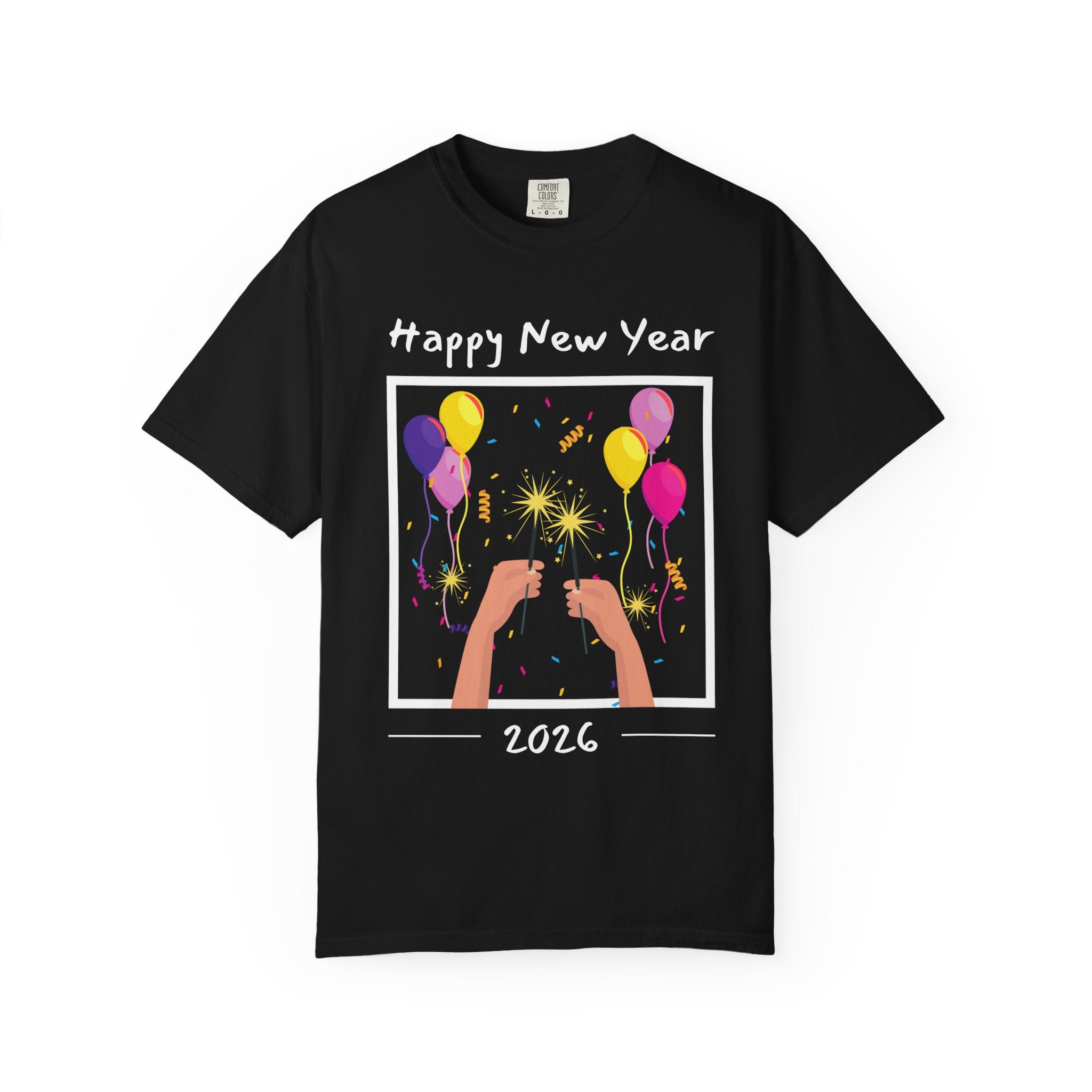 Happy New Year Unisex T-shirt, Celebration Tee, Party Shirt, Festive Apparel, Holiday Gift, New Year's Eve Wear