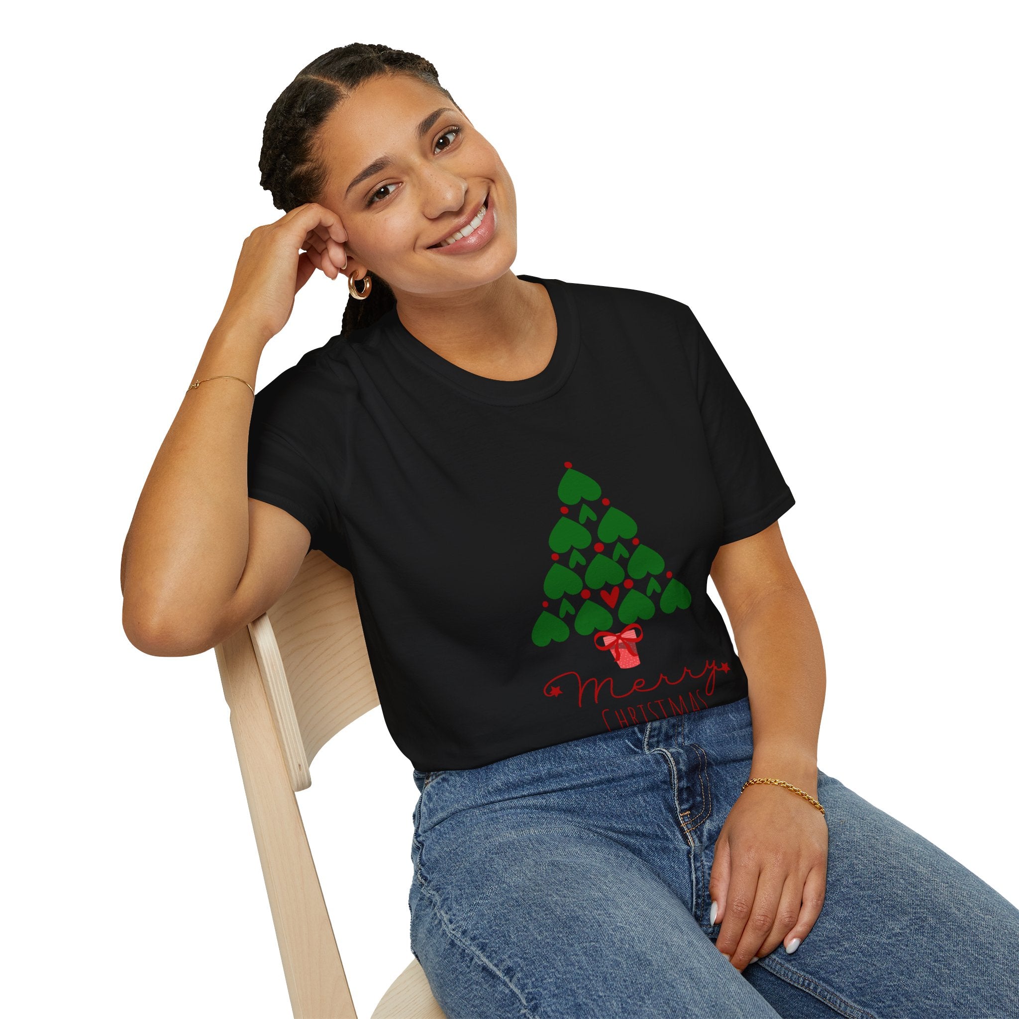 Merry Christmas T-Shirt, Unisex Holiday Tee, Christmas Gift, Casual Wear, Festive Clothing, Seasonal Apparel