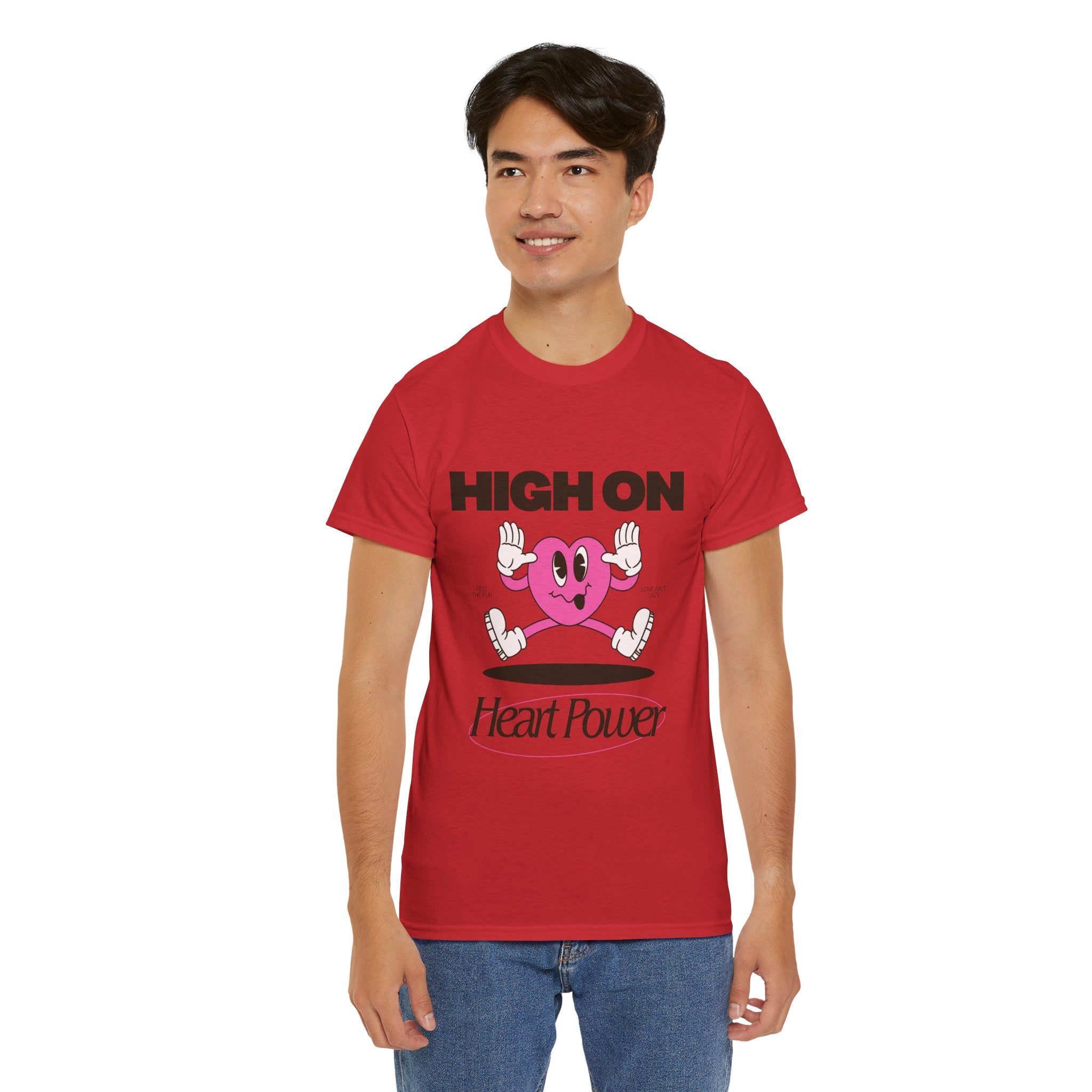 Heart Power Unisex T-Shirt Design | Graphic Tee for Men & Women | Streetwear Aesthetic T-Shirt