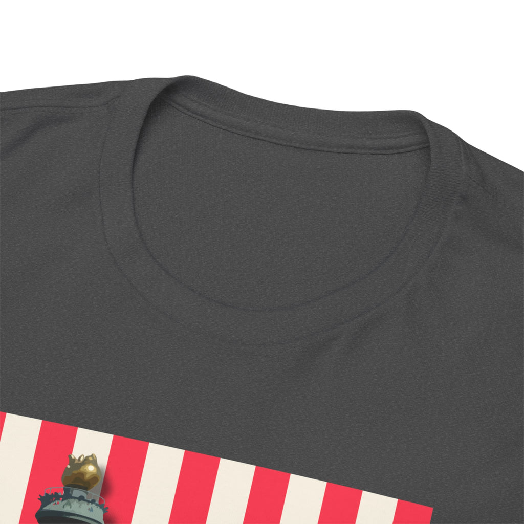 American Vibes Unisex Heavy Cotton Tee, Patriotic Shirt, Gift for Veterans, Independence Day Apparel, Summer Casual Wear