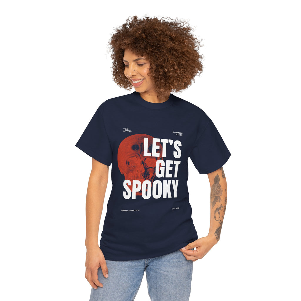 Unisex Halloween Tee, Let's Get Spooky Shirt, Fall Fashion, Party Wear, Ghostly Gifts, Casual Comfort