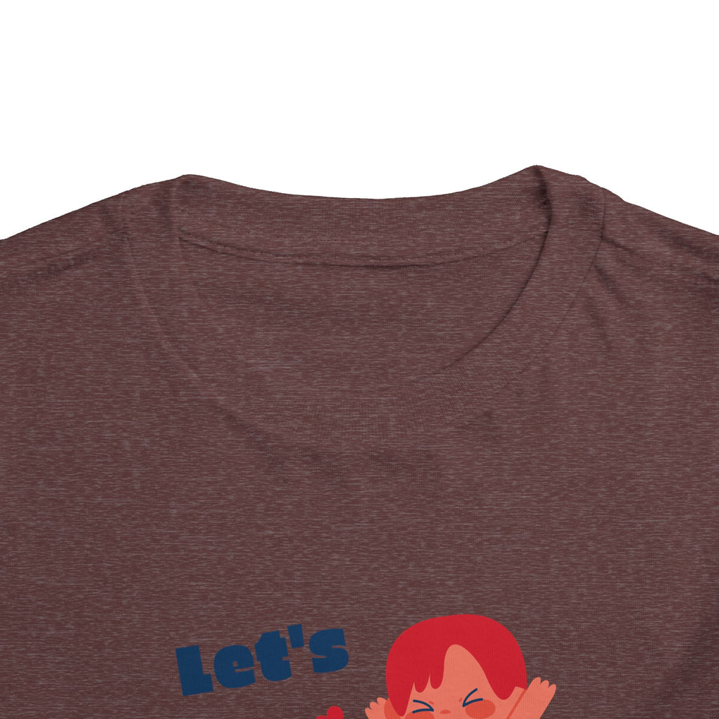 Playful Toddler Tee, Let's Play Shirt, Kids Short Sleeve Top, Fun Toddler Clothing, Adorable Kids Tee