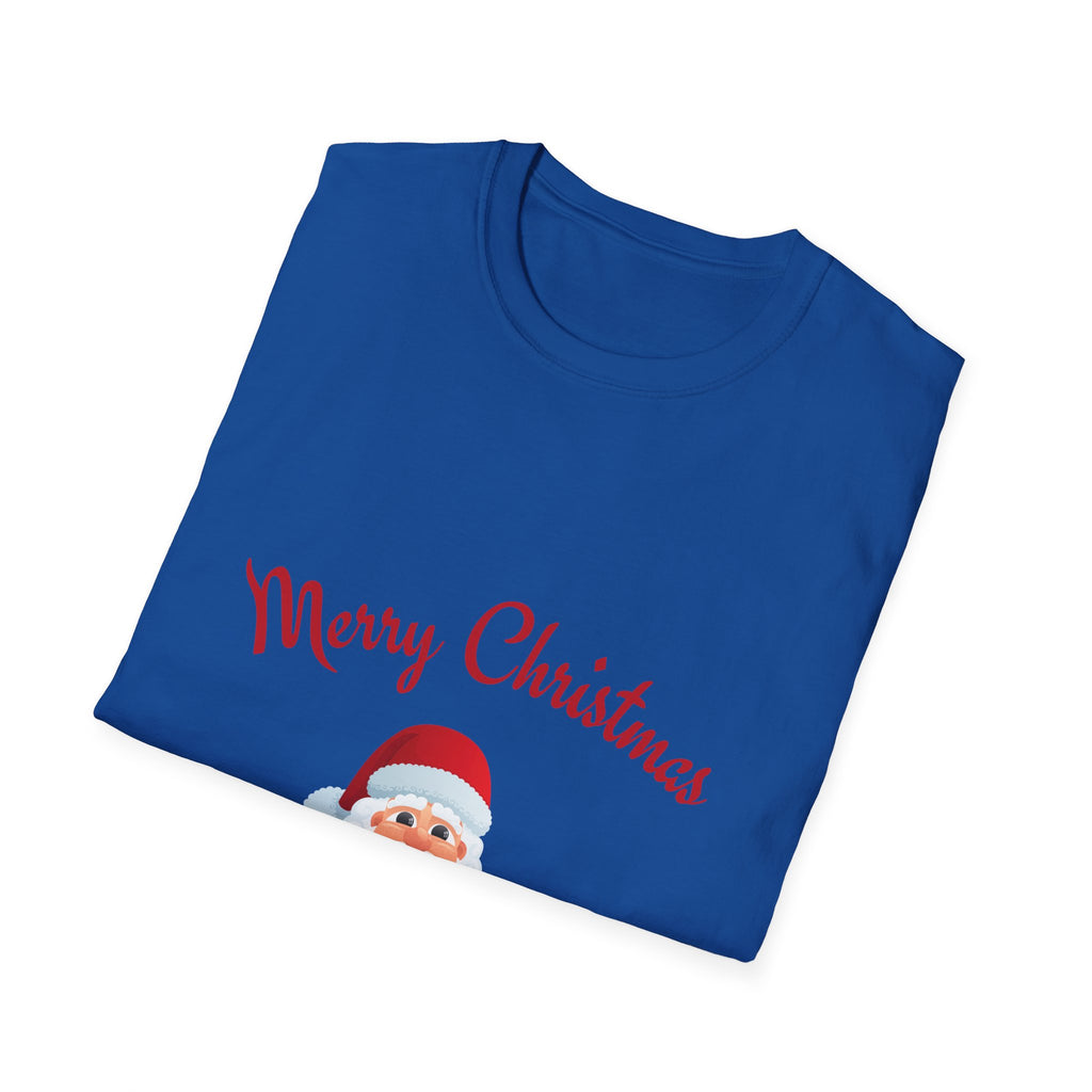 Merry Christmas Santa T-Shirt, Holiday Tee, Unisex Christmas Top, Festive Shirt, Gift for Him/Her, Family Reunion Apparel