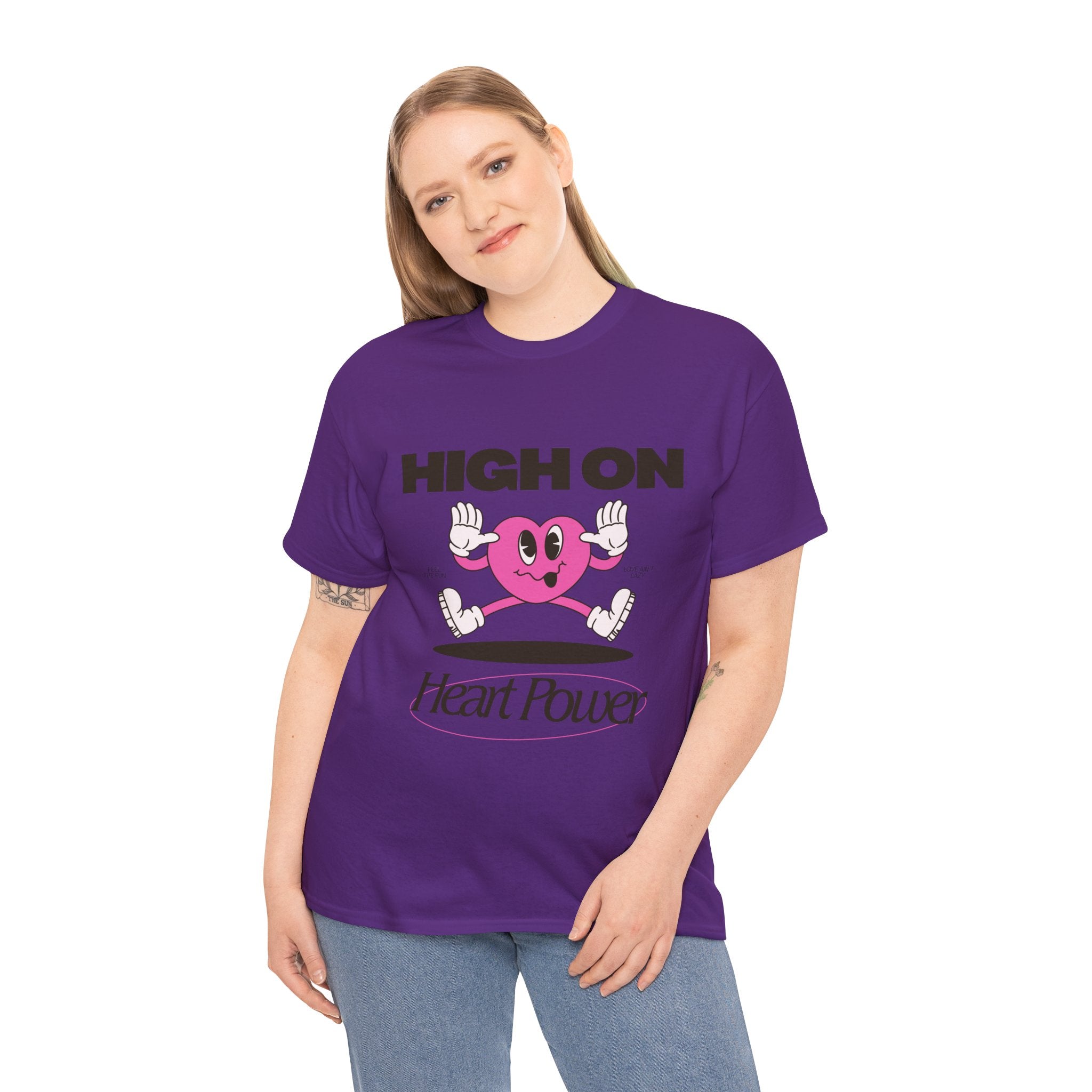 Heart Power Unisex T-Shirt Design | Graphic Tee for Men & Women | Streetwear Aesthetic T-Shirt