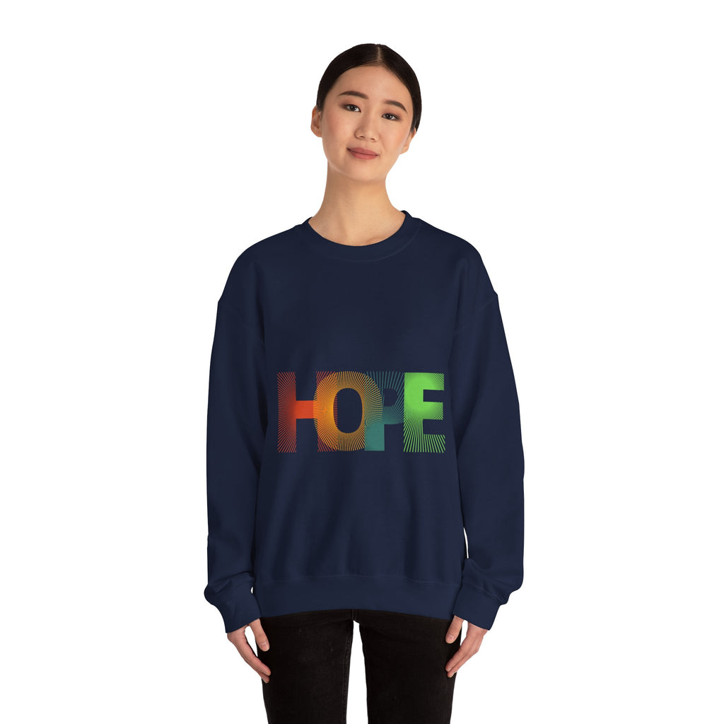 Hope Unisex Heavy Blend Crewneck Sweatshirt - Cozy Style, Perfect Gift, Motivational Apparel, Everyday Wear, Inspirational Fashion