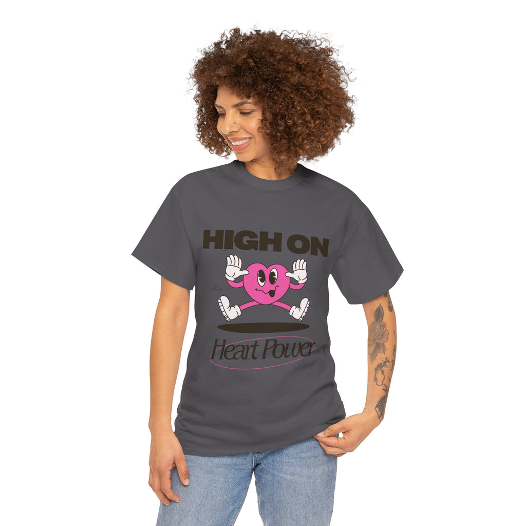 Heart Power Unisex T-Shirt Design | Graphic Tee for Men & Women | Streetwear Aesthetic T-Shirt