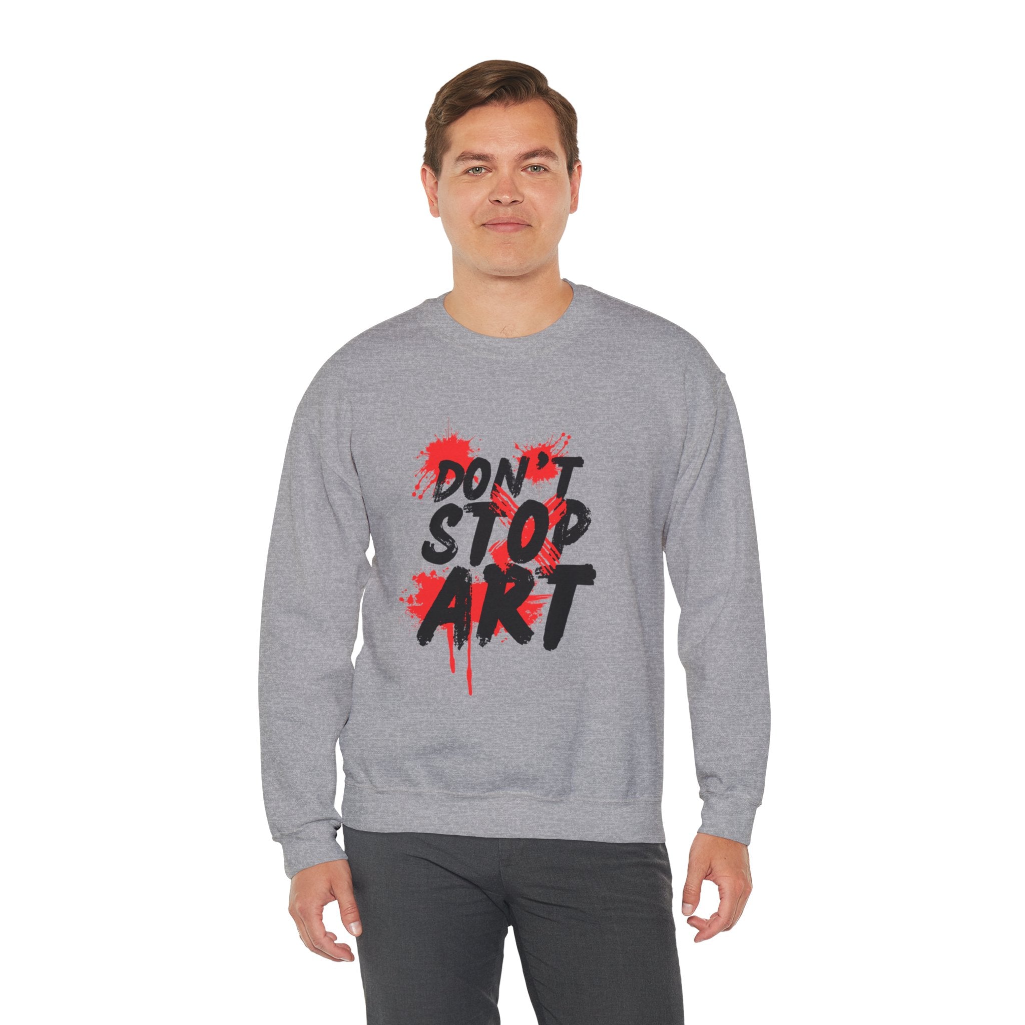 Artistic Crewneck Sweatshirt | Cozy Gift for Artists, Creative Apparel, Unique Statement Piece, Casual Wear, Everyday Comfort
