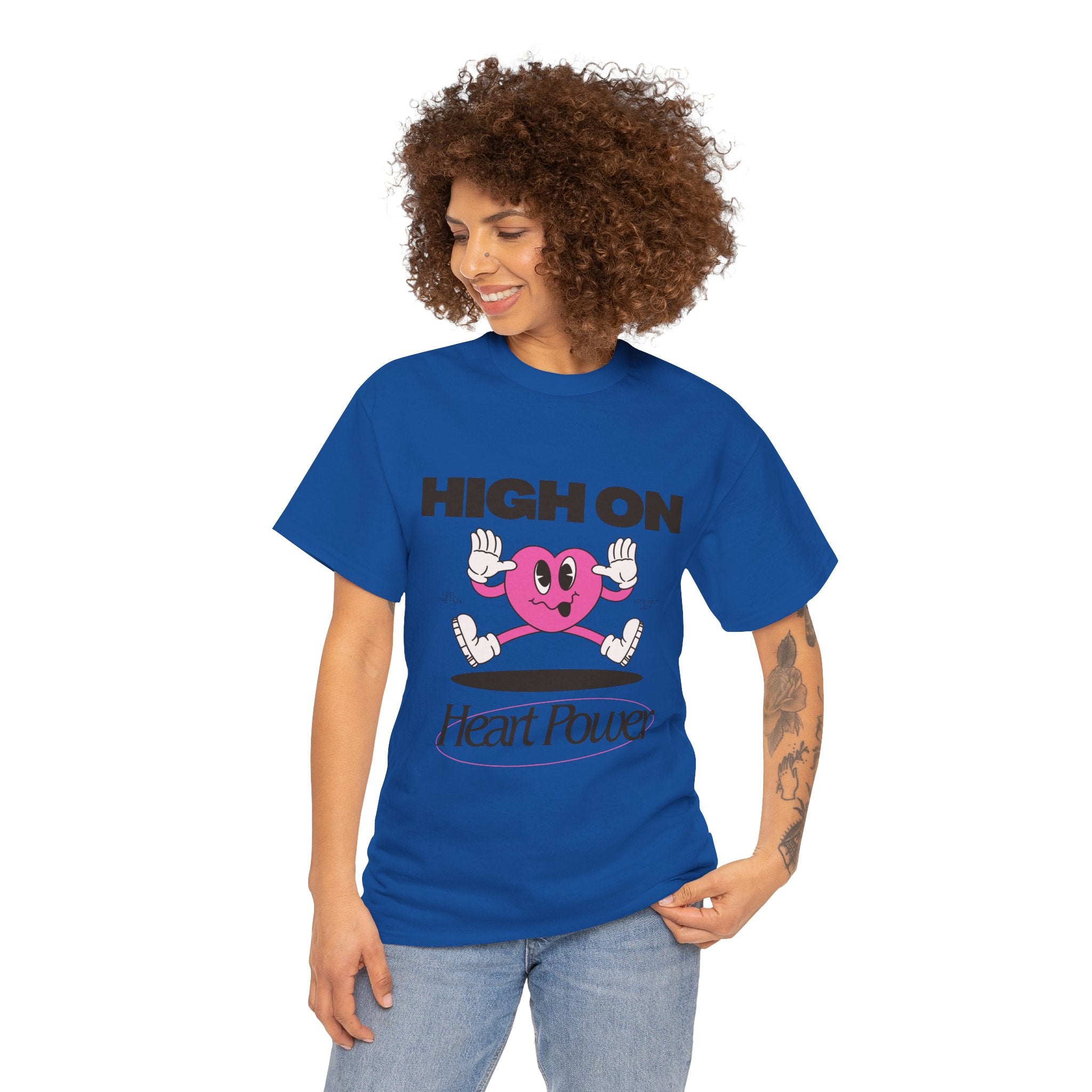 Heart Power Unisex T-Shirt Design | Graphic Tee for Men & Women | Streetwear Aesthetic T-Shirt
