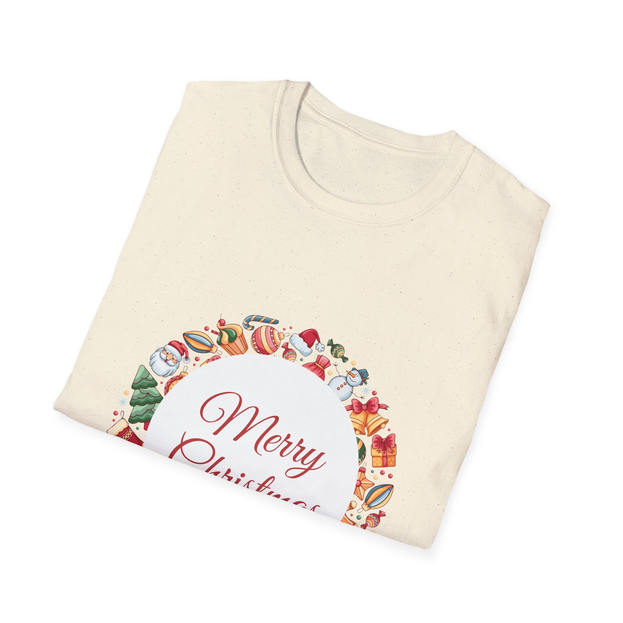 Merry Christmas Unisex T-Shirt, Holiday Apparel, Christmas Gift, Festive Tee, Seasonal Wear, Unisex T-Shirt