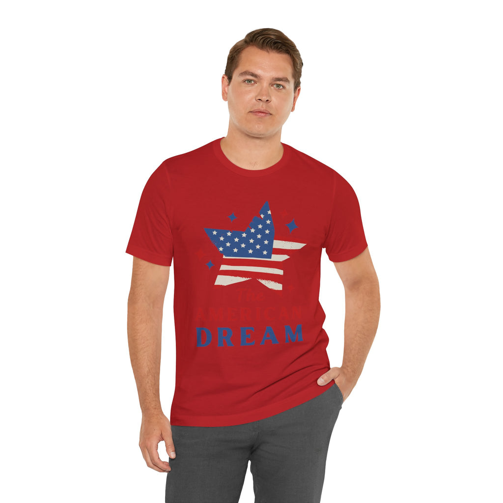 Patriotic T-Shirt, Independence Day Tee, American Dream Shirt, 4th of July Outfit, Stars and Stripes Tee Shirt