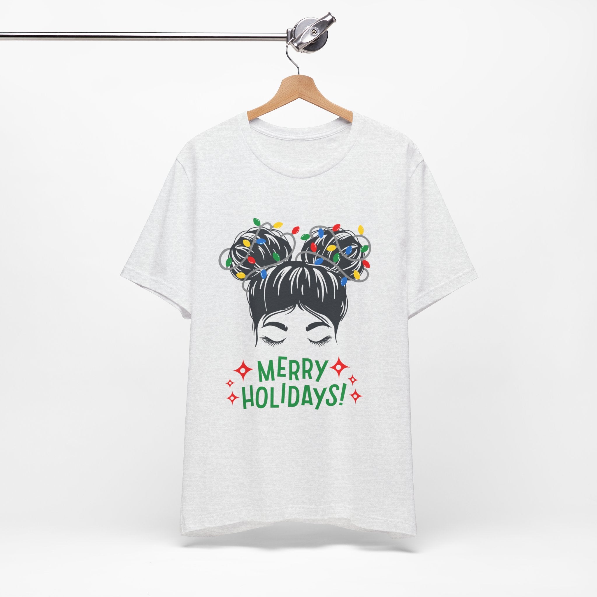 Festive Holiday Tee - Merry Holidays Graphic, Unisex Jersey Short Sleeve Shirt, Christmas Apparel, Seasonal Gift, Cozy Vibes