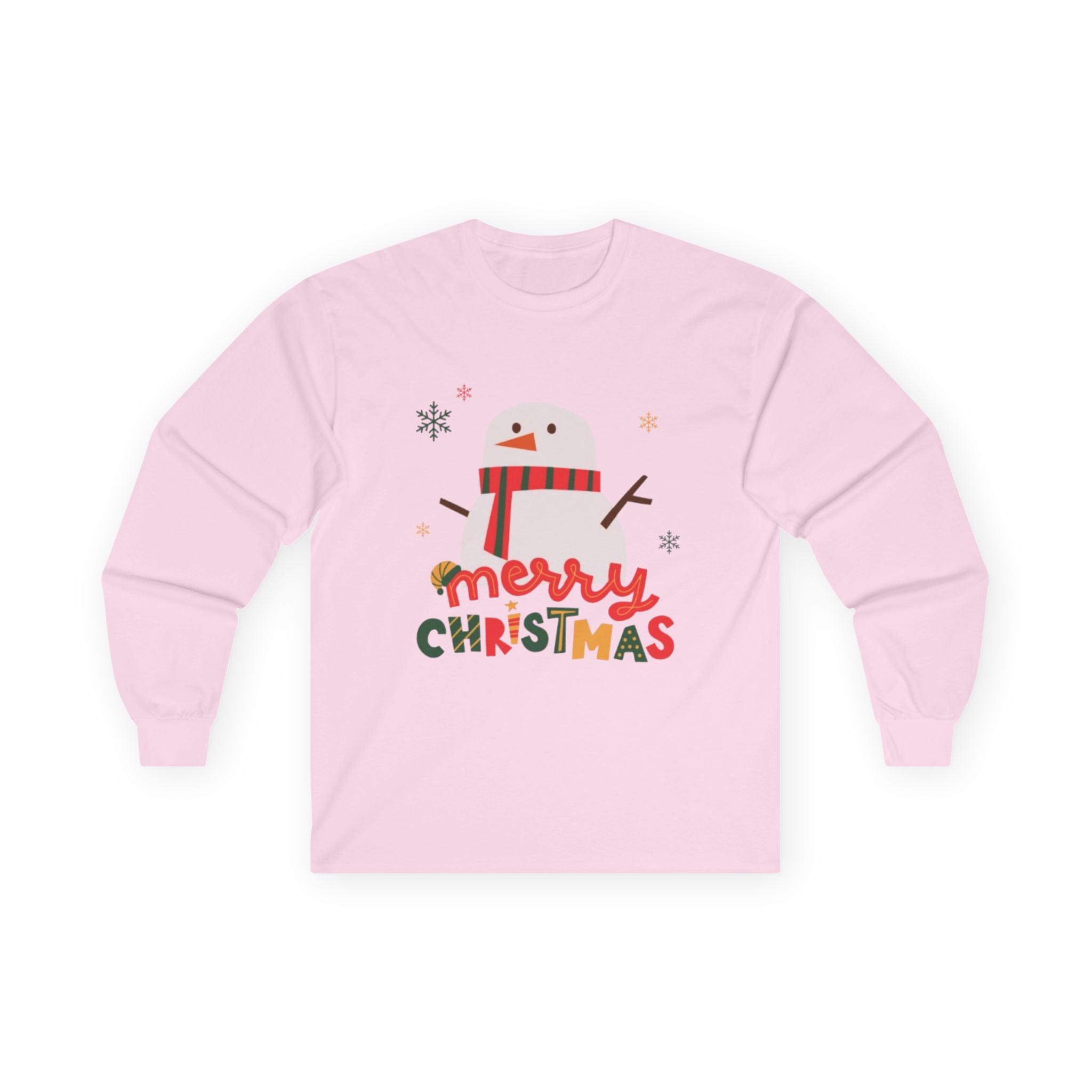 Merry Christmas Long Sleeve Tee, Holiday Shirt, Unisex Festive Apparel, Christmas Gifts, Cozy Winter Wear, Family Christmas Party