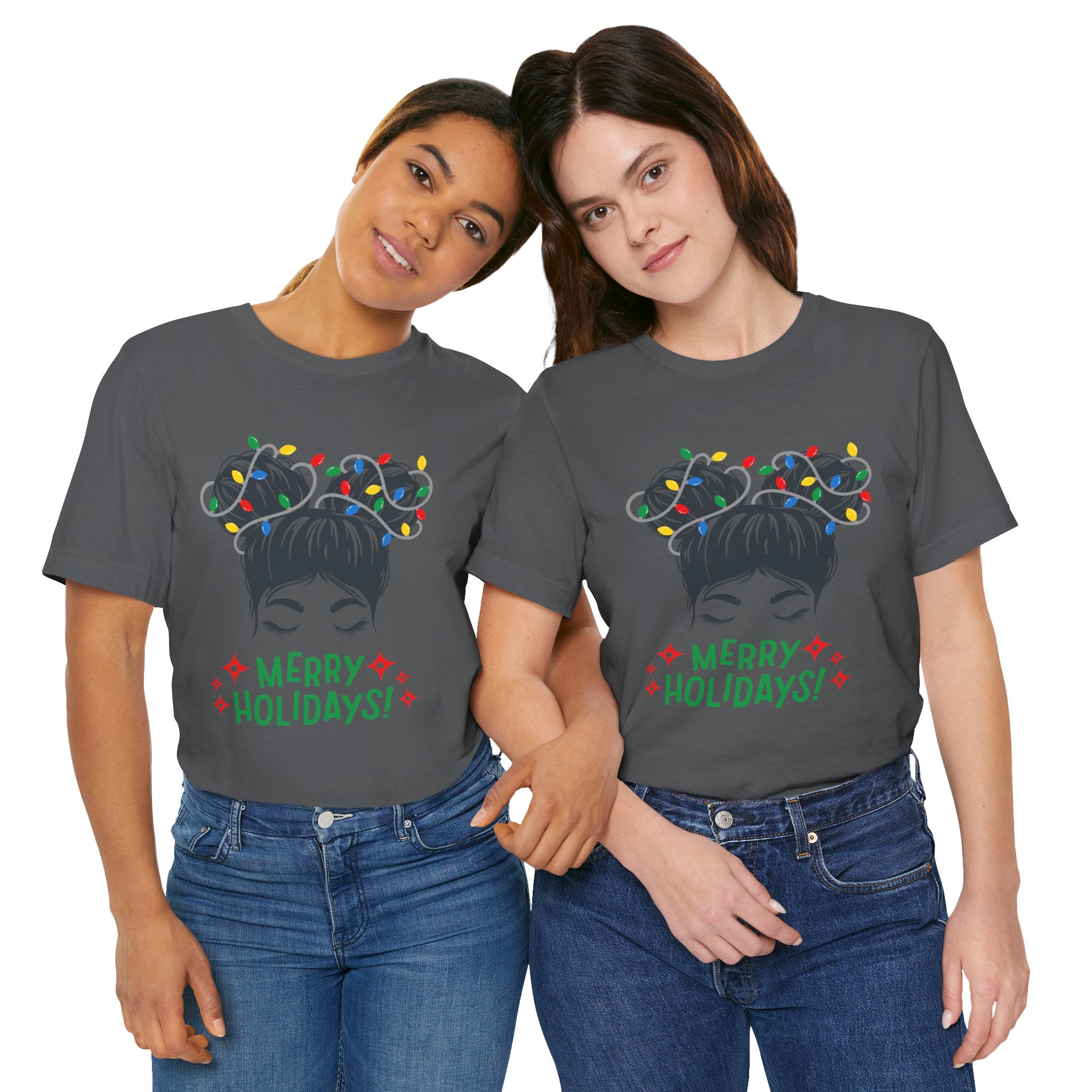 Festive Holiday Tee - Merry Holidays Graphic, Unisex Jersey Short Sleeve Shirt, Christmas Apparel, Seasonal Gift, Cozy Vibes