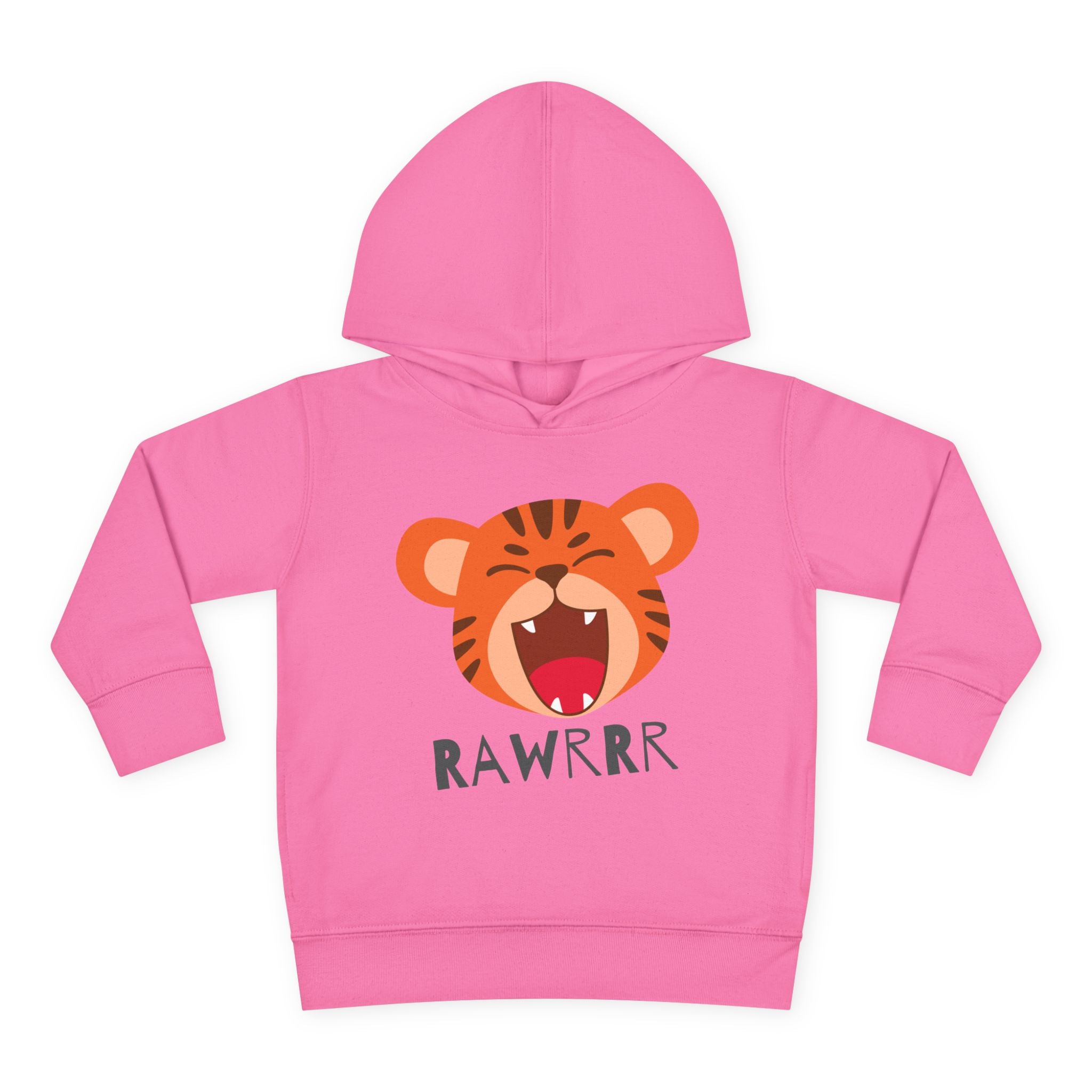 Cute Tiger Design Toddler Hoodie, Kids Pullover, Fleece Sweatshirt, Animal Lover Gift, Birthday Present, Fun Playwear