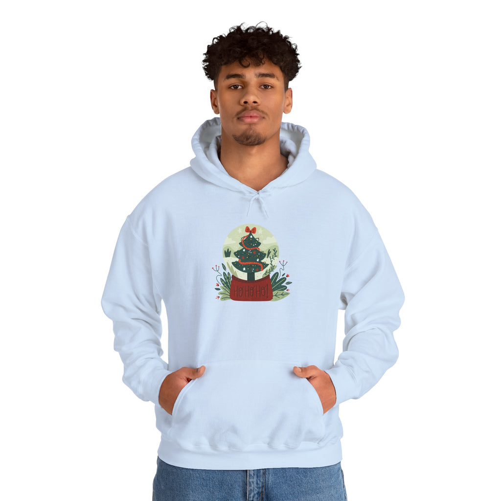 Cozy Holiday Hoodie with Snow Globe Design | Festive Gift, Winter Apparel, Christmas Sweatshirt, Unisex Hoodie, Seasonal Outfit